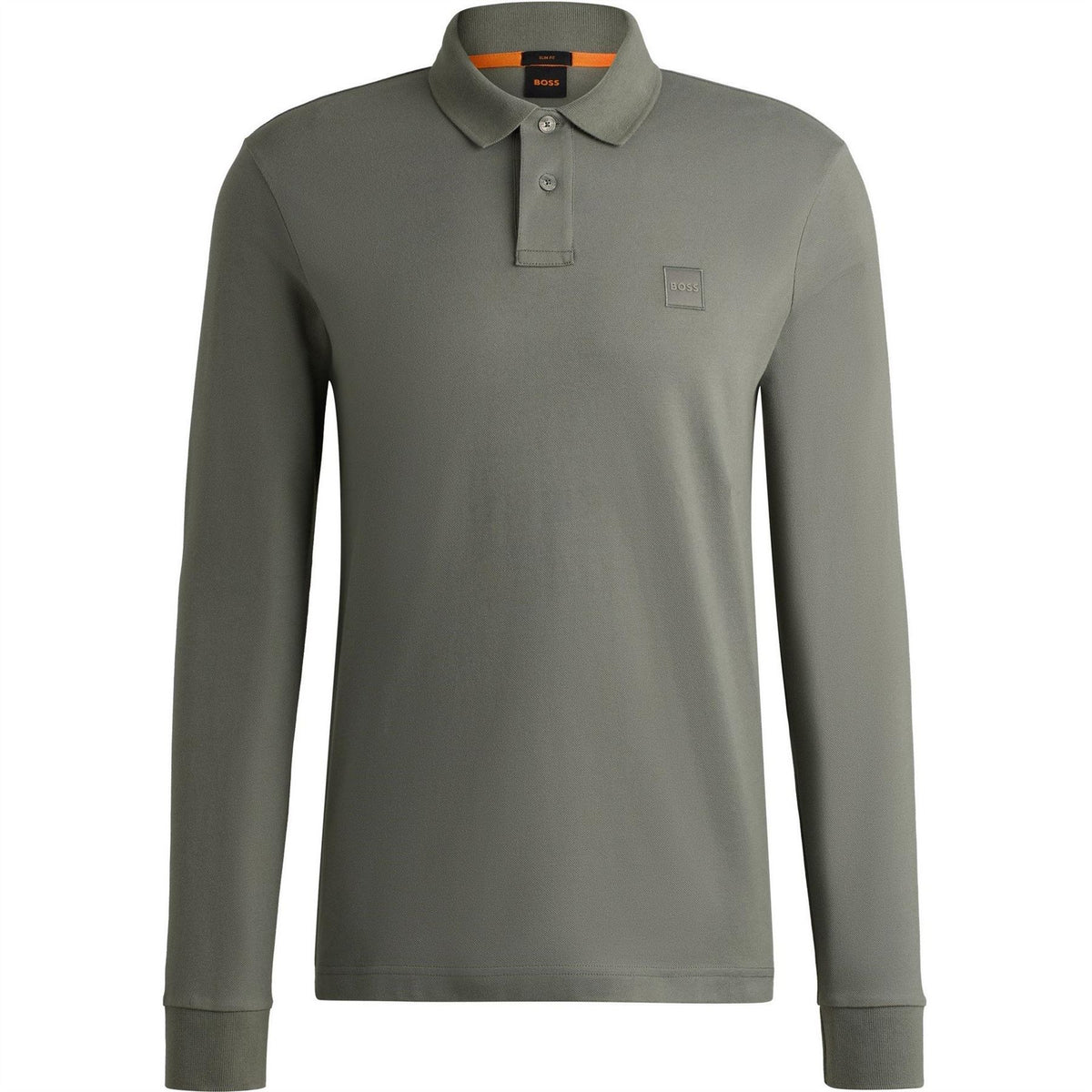 Boss BOSS ORANGE Passerby Premium Cotton Long Sleeve Polo Shirt with Logo Detail