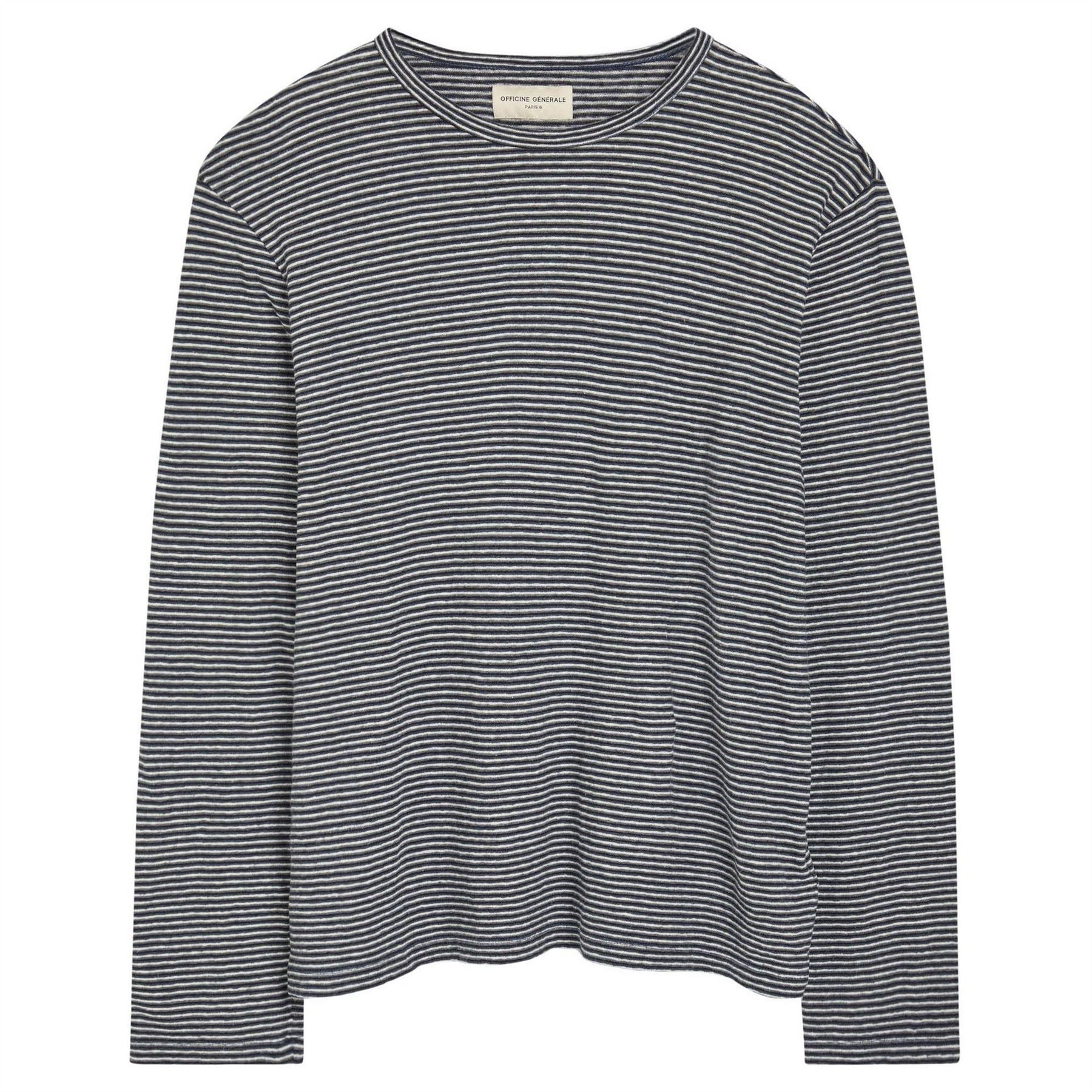 Officine Generale Stripe Tee ls