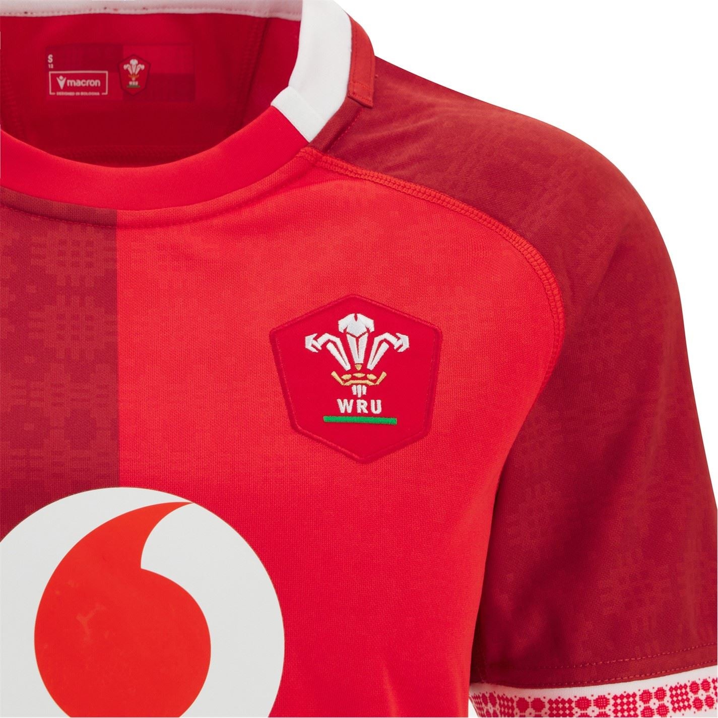 Macron Womens Wales Rugby Home Shirt 2025
