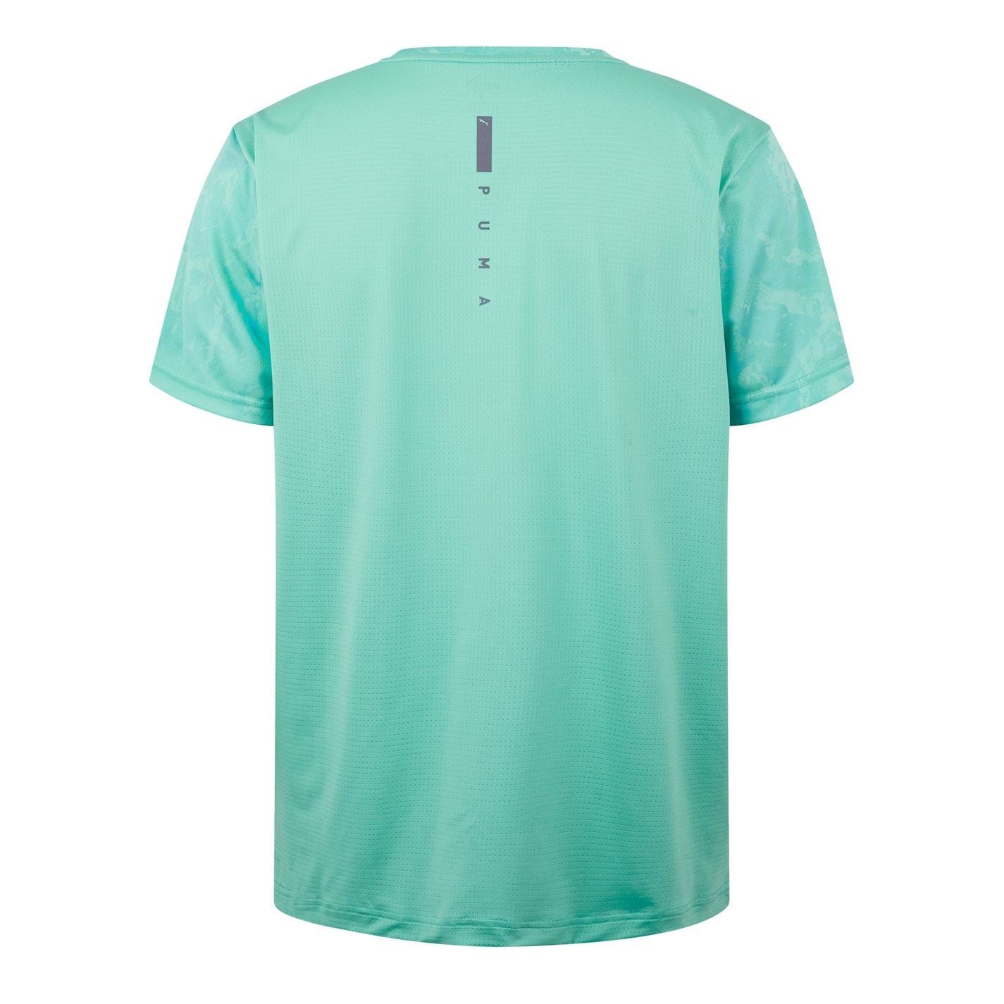 Puma Mens Train All Day Camo Tee Speed Brights Gym Top