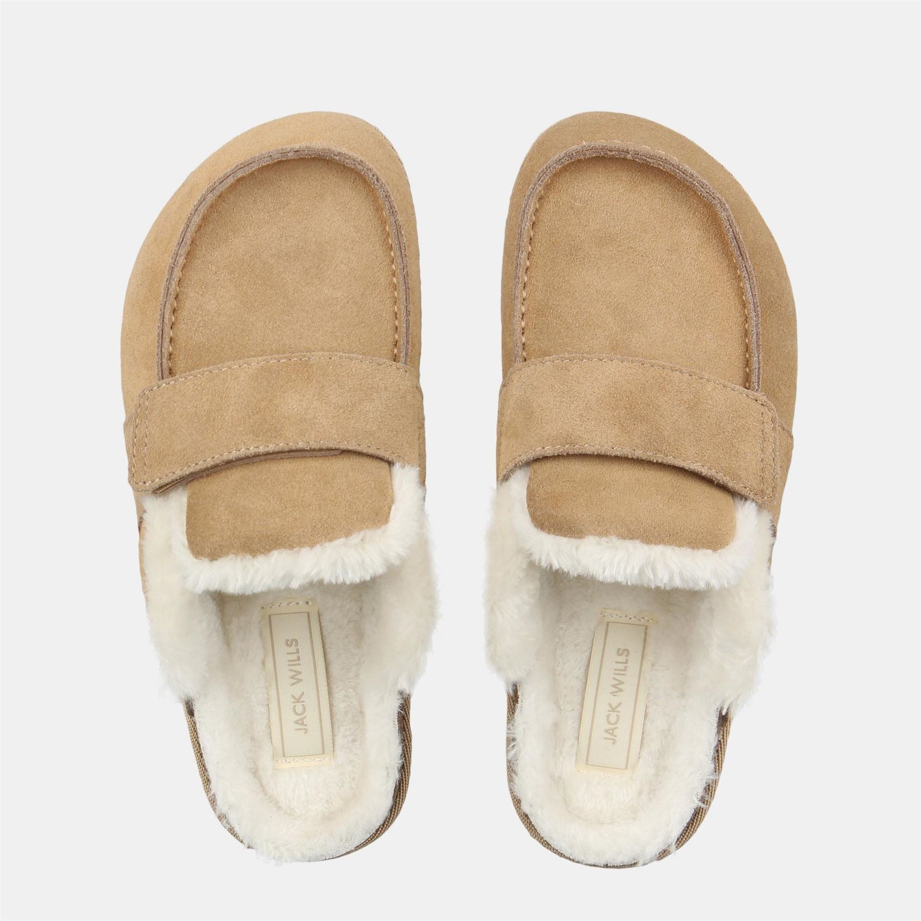 Jack Wills Round Toe Shearling Mules