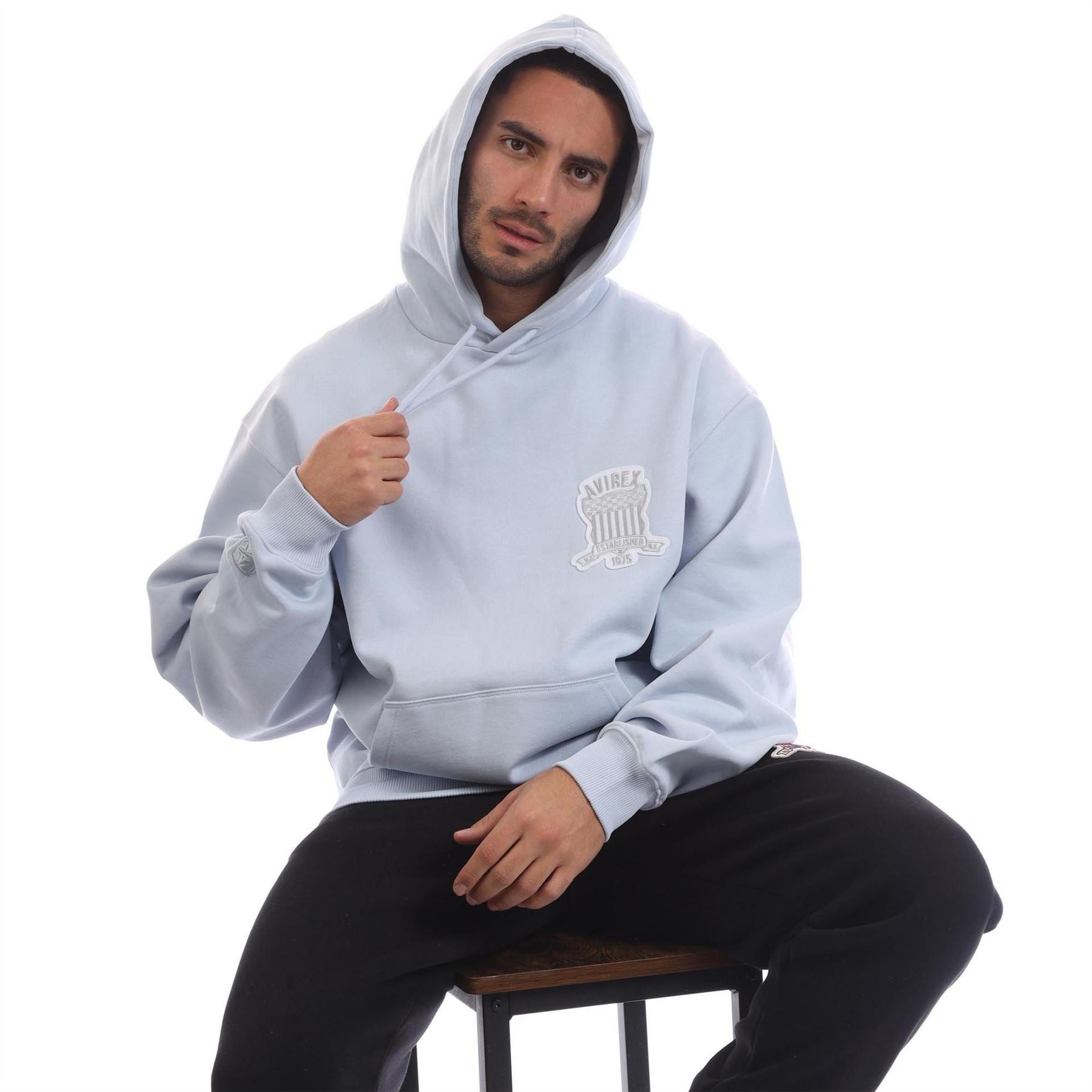 Avirex Jackson Hooded Neck Long Sleeve Sweatshirt