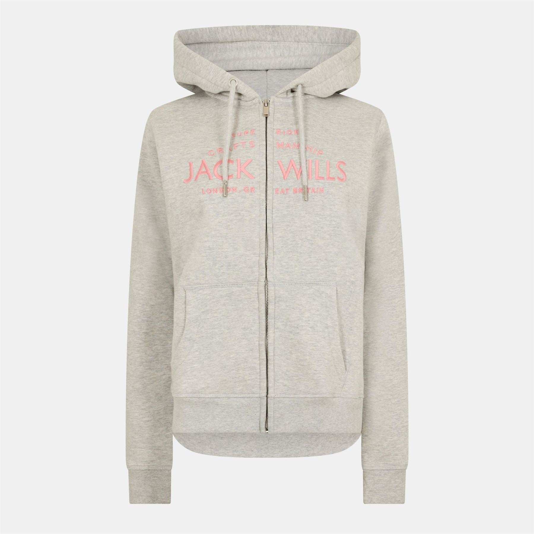 Jack Wills Hunston Logo Zip Hoodie