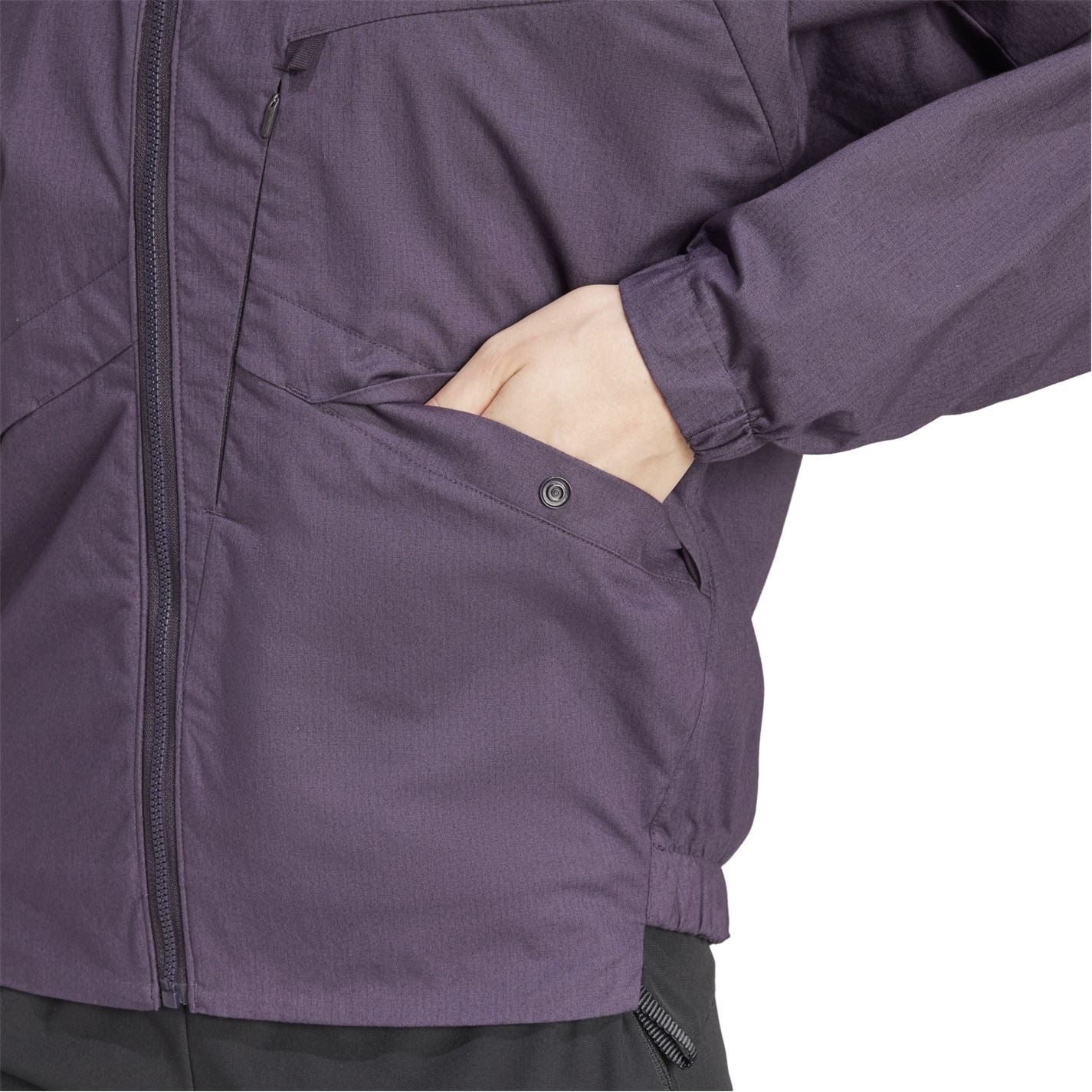 adidas Solid Patterned Windbreaker with Chest Pocket