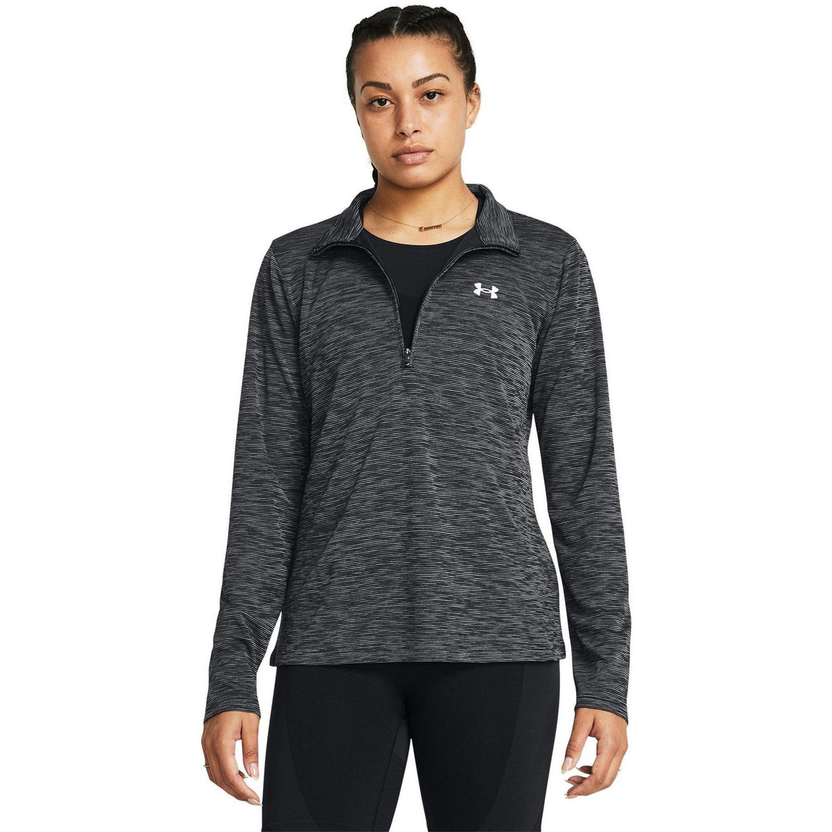 Under Armour Tech Zip Neck High Collar Long Sleeve Sweatshirt