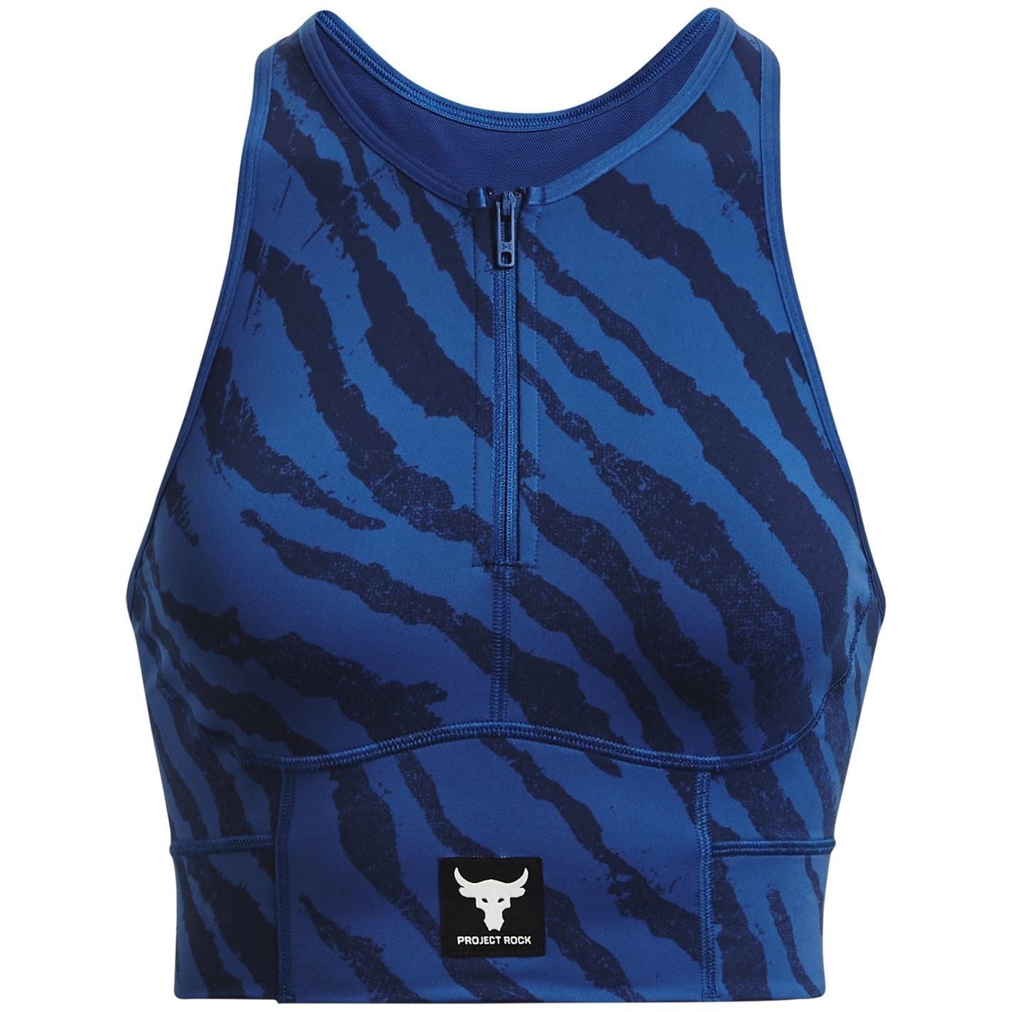 Under Armour Womens Project Rock Meridian Zip Tank Top