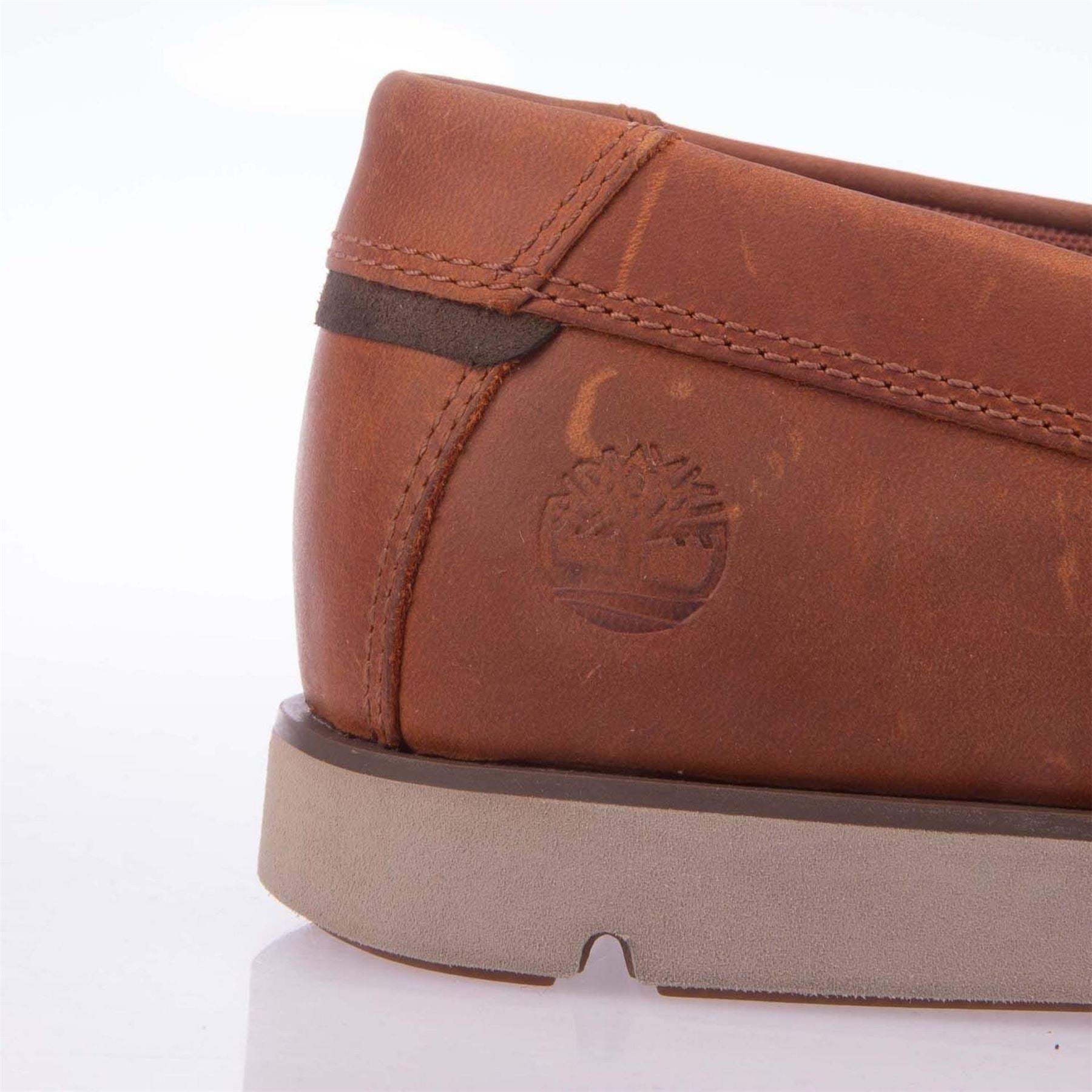 Timberland Mens Grafton Bay Lace Up Shoe Dark Orang Boat Shoes