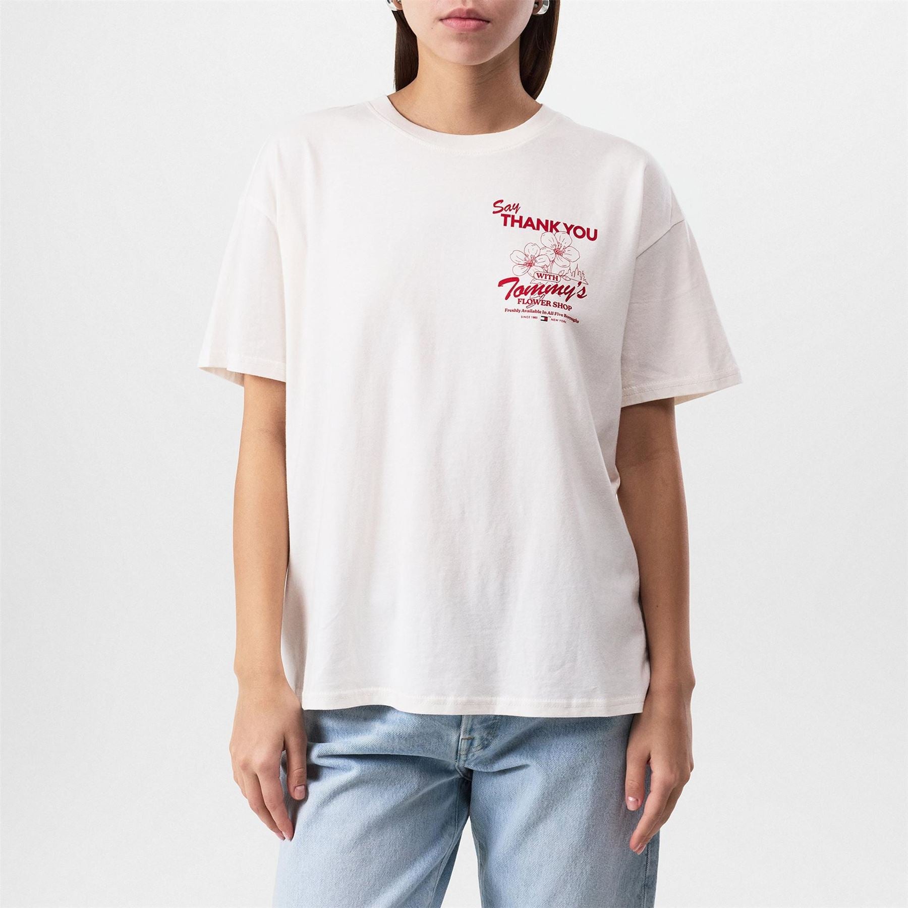 Tommy Jeans Oversize Fit Graphic Crew Neck T-Shirt