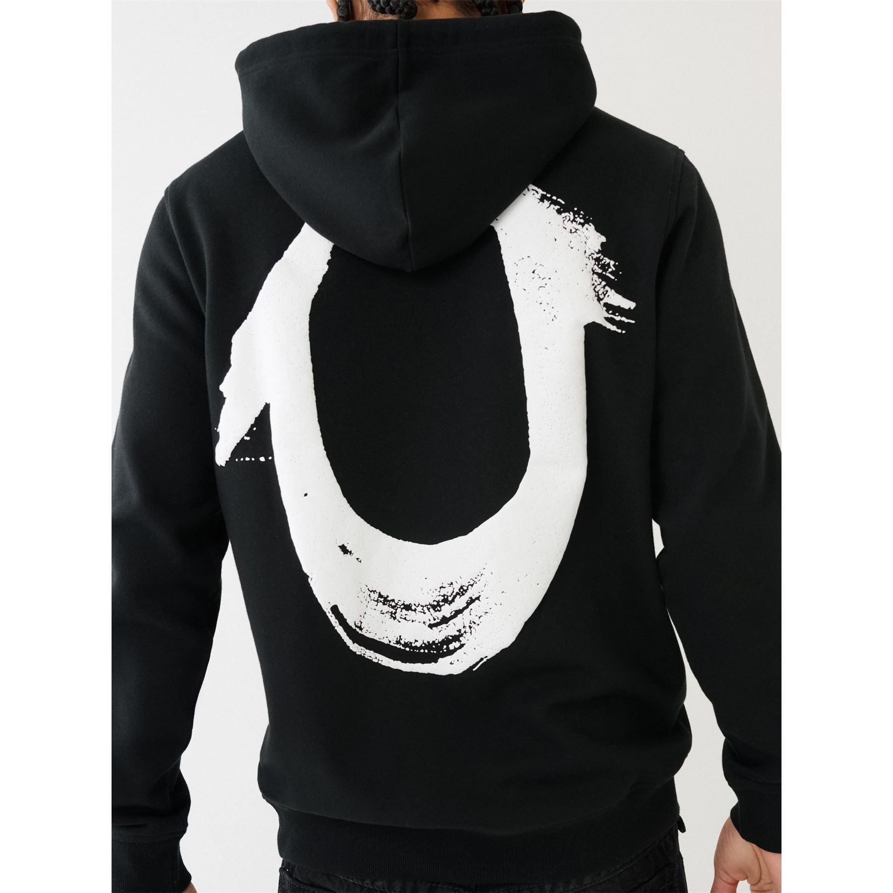 True Religion Over The Head Painted Logo Hoodie