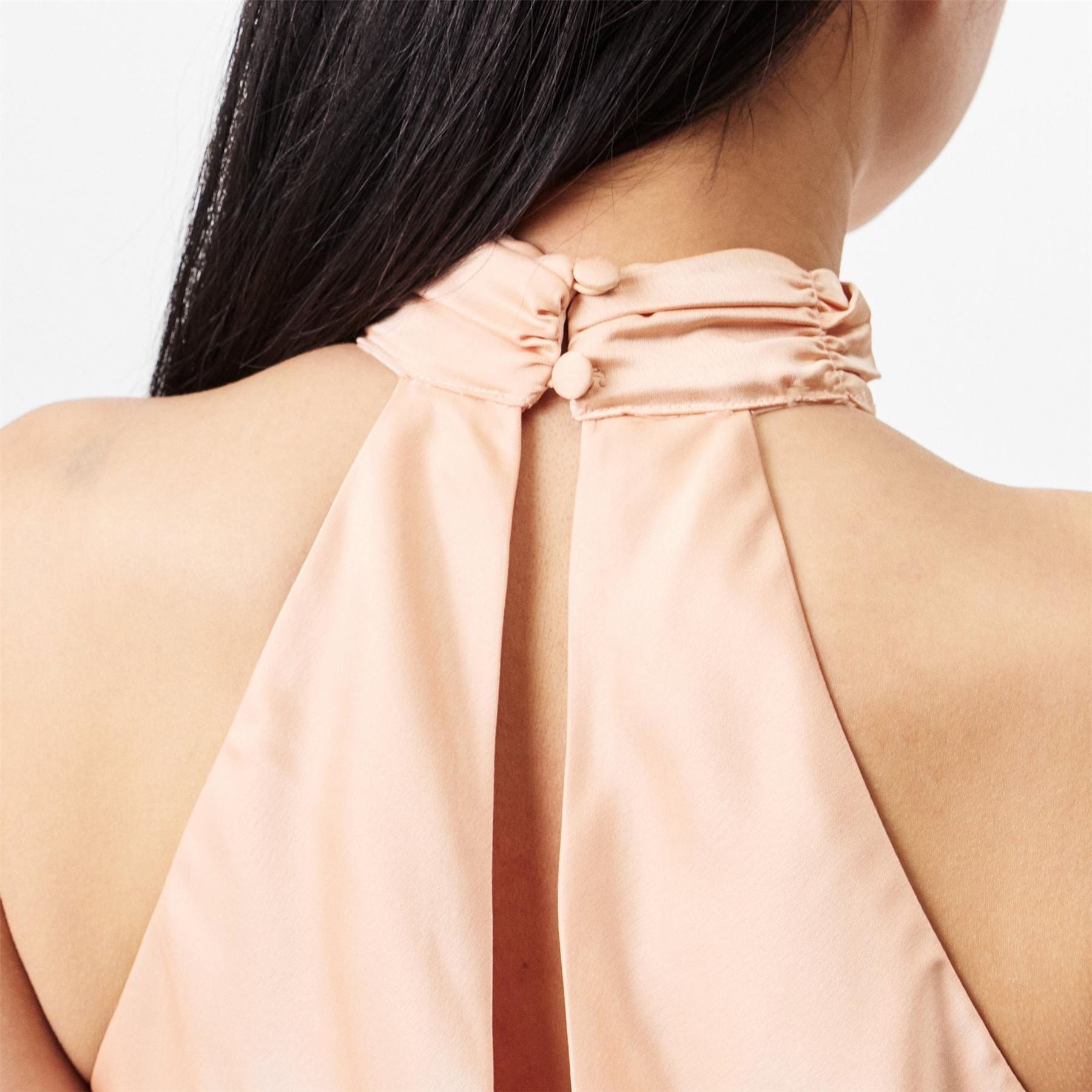 Jarlo Lia Halter Neck Maxi Slip Dress