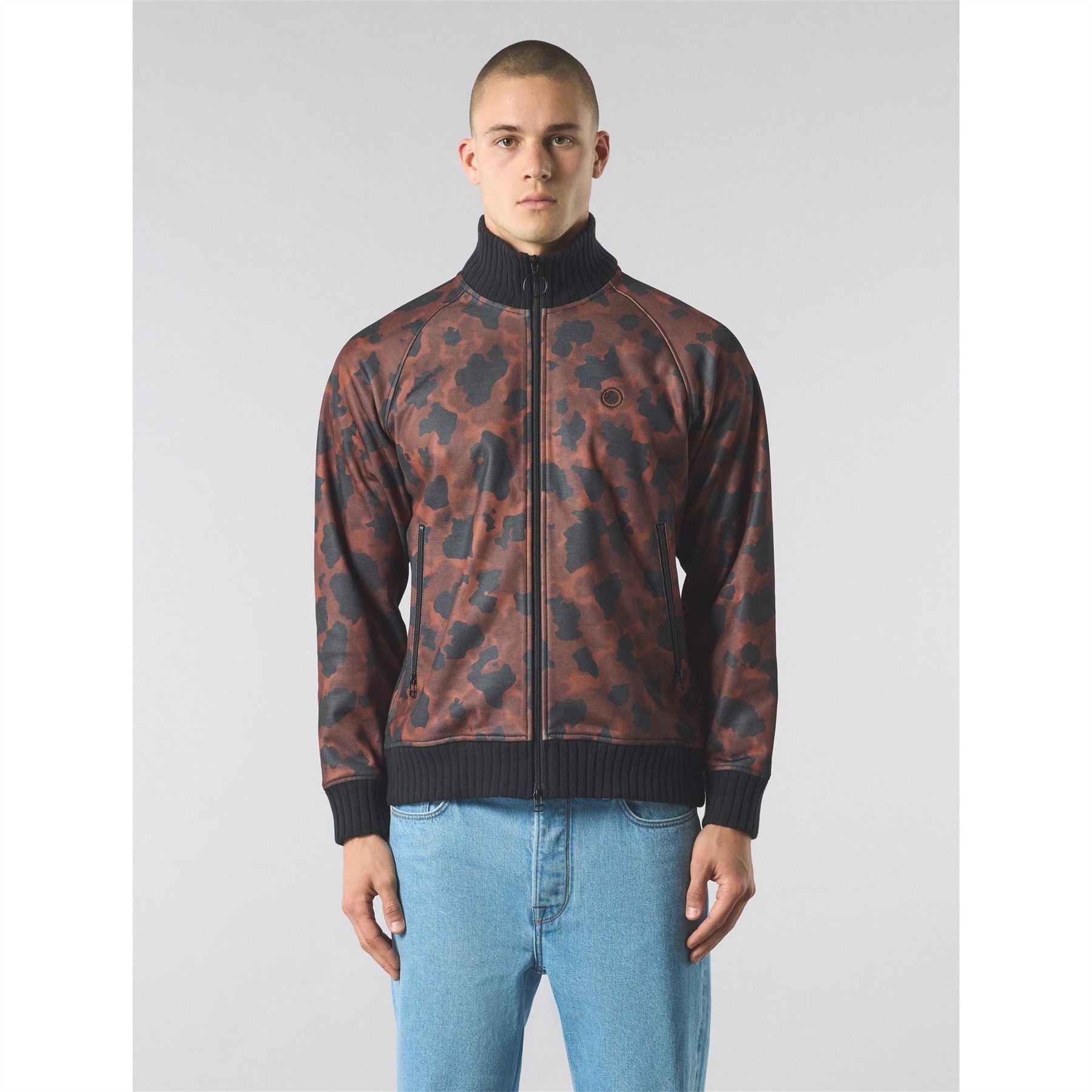 Pretty Green Ribbed Collar Raglan Sleeve Athletic Top