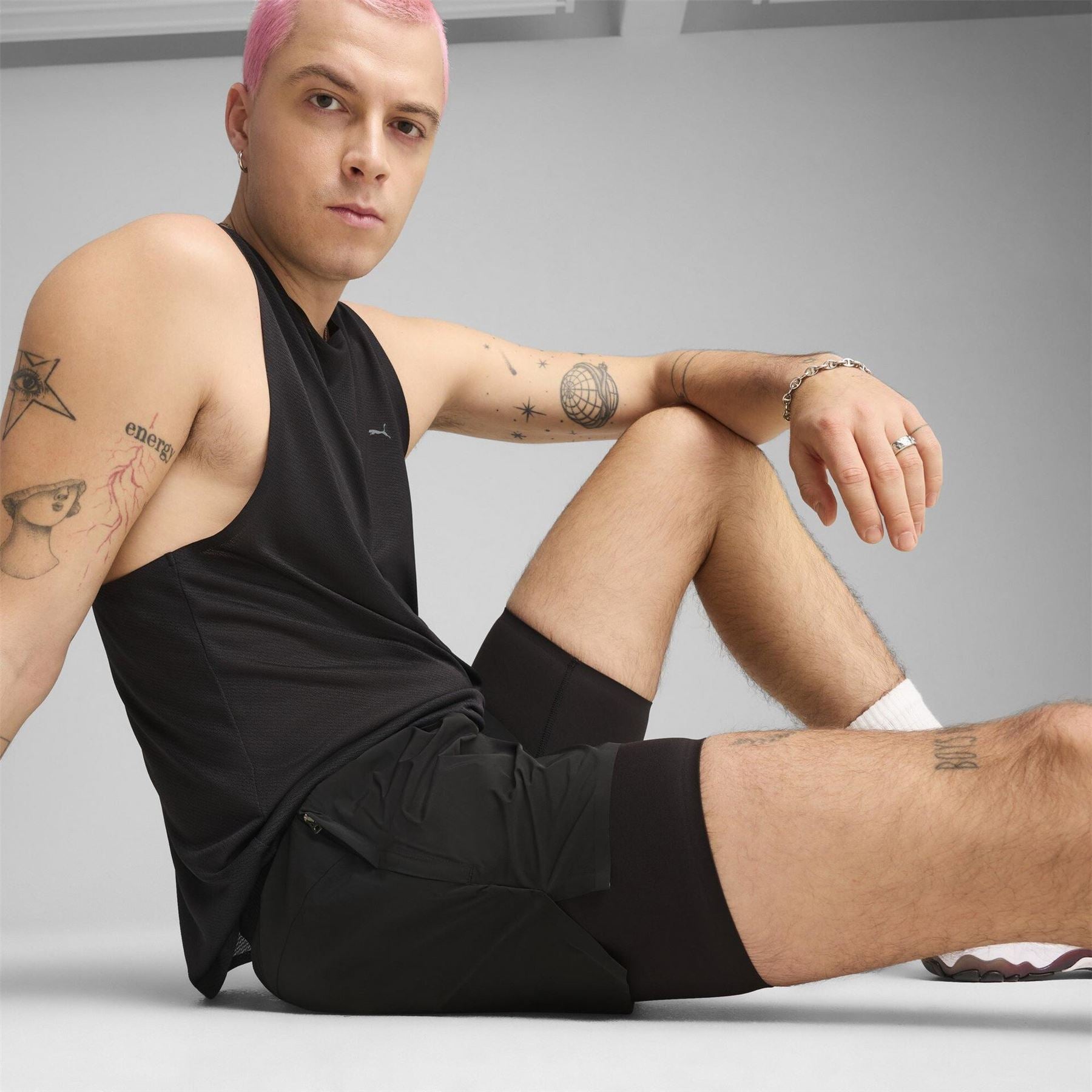 Puma Mens Sport Running Shorts Shorts