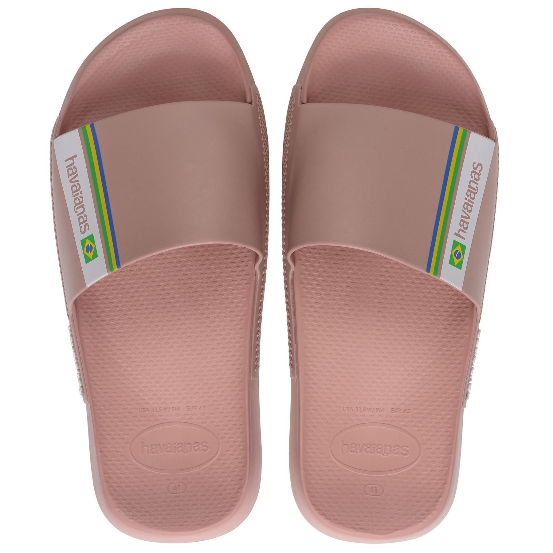 Havaianas Hav. Slide Brasil Black 33 34 Flip Flops Womens
