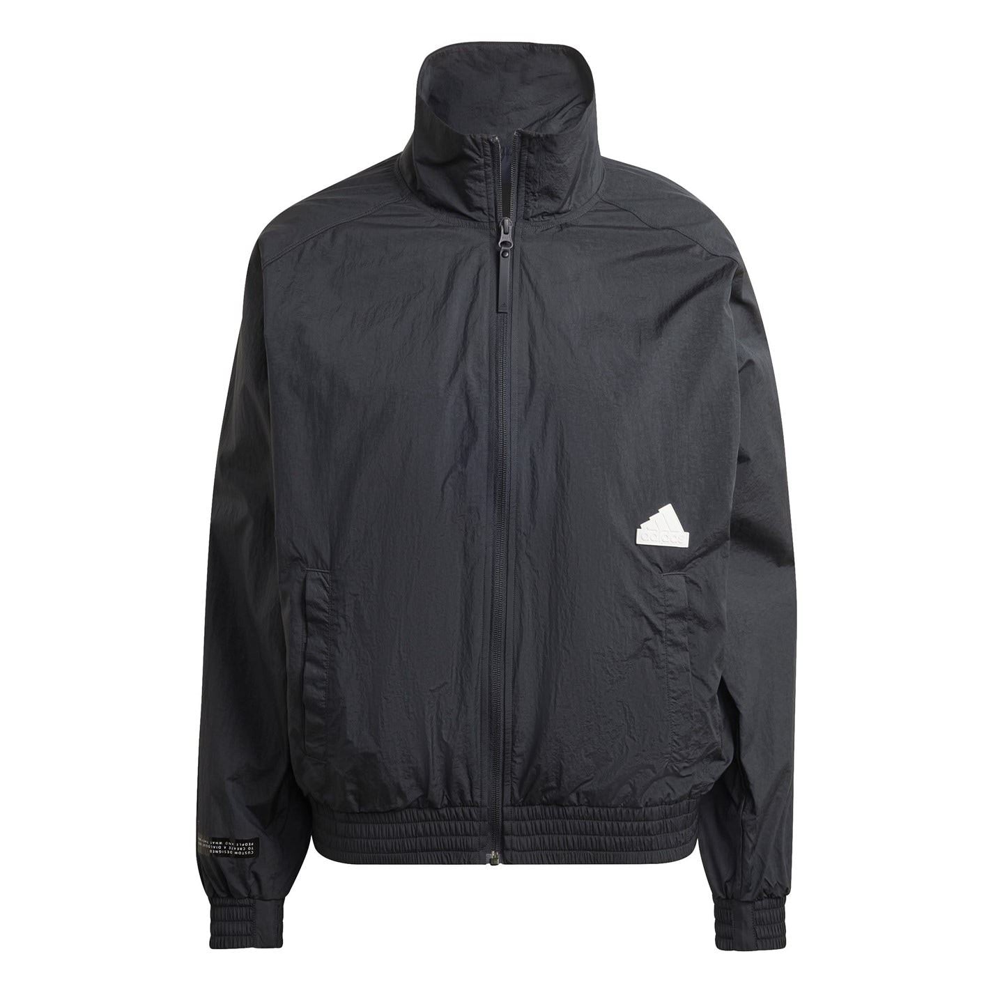 adidas Zip Neck Relaxed Fit Long Sleeve Sweatshirt