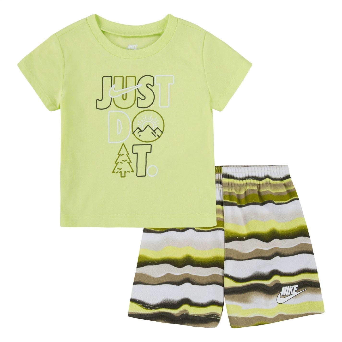 Nike All Over Print T-Shirt And Shorts Set Infants
