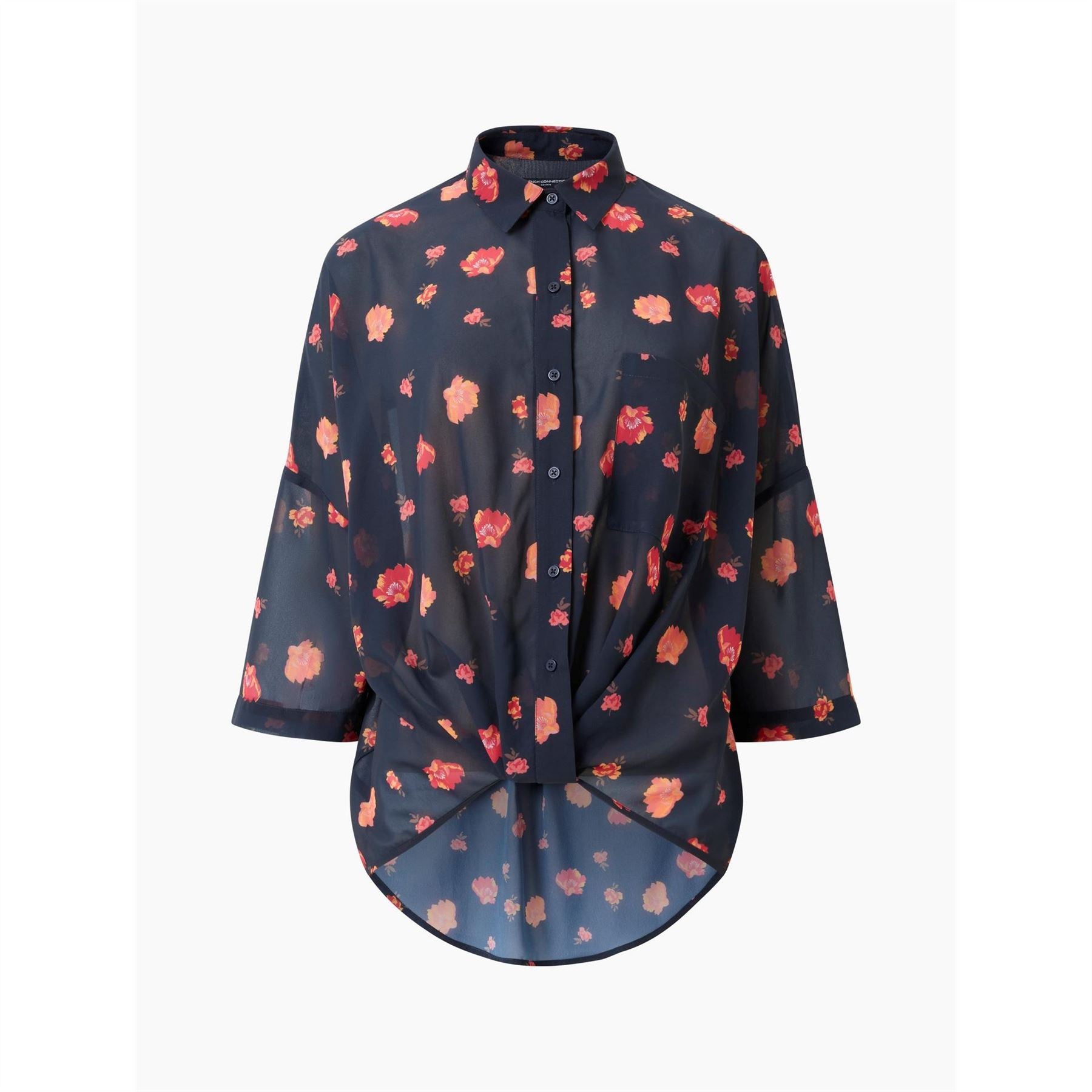French Connection Ella Long Sleeve Patterned Shirt