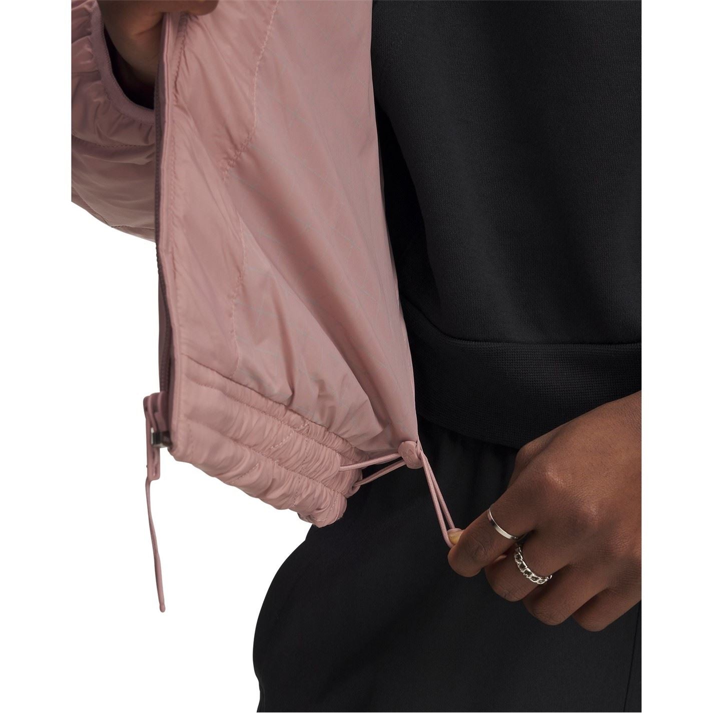 Under Armour Legend Solid Patterned Hooded Drawstring Down Jacket