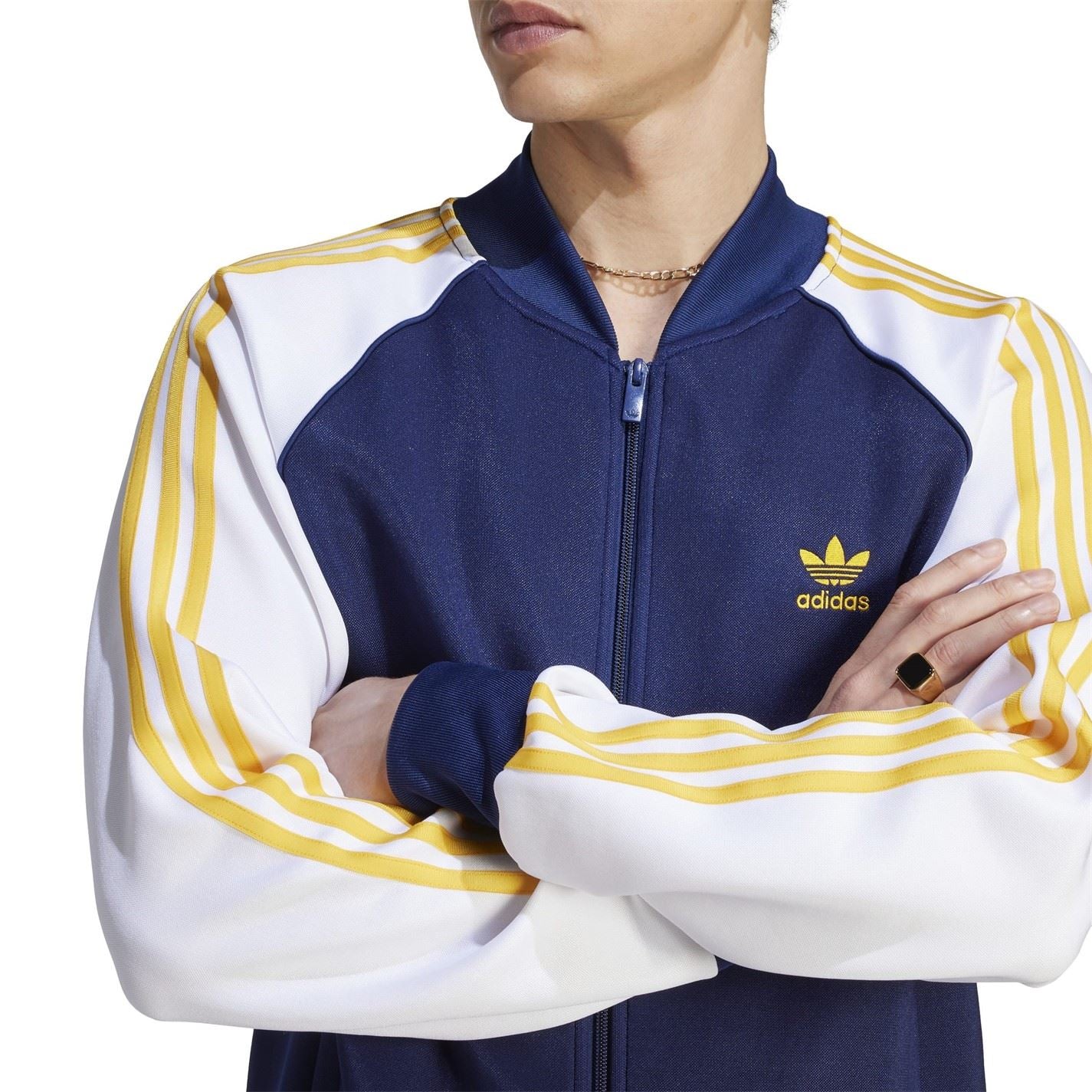 adidas Originals CL SST Athletic Rib Crew Neck Top