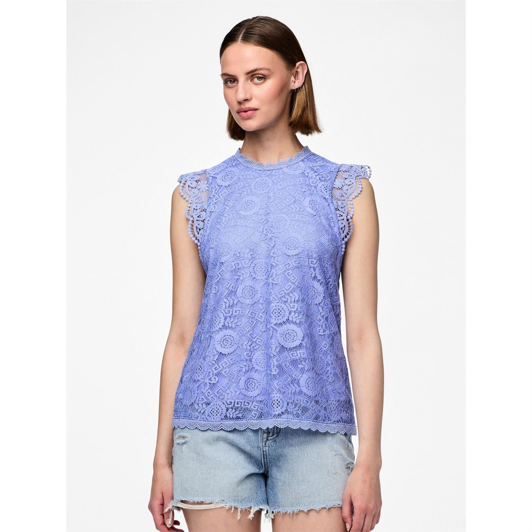 Pieces High Neck Regular Fit Blouse