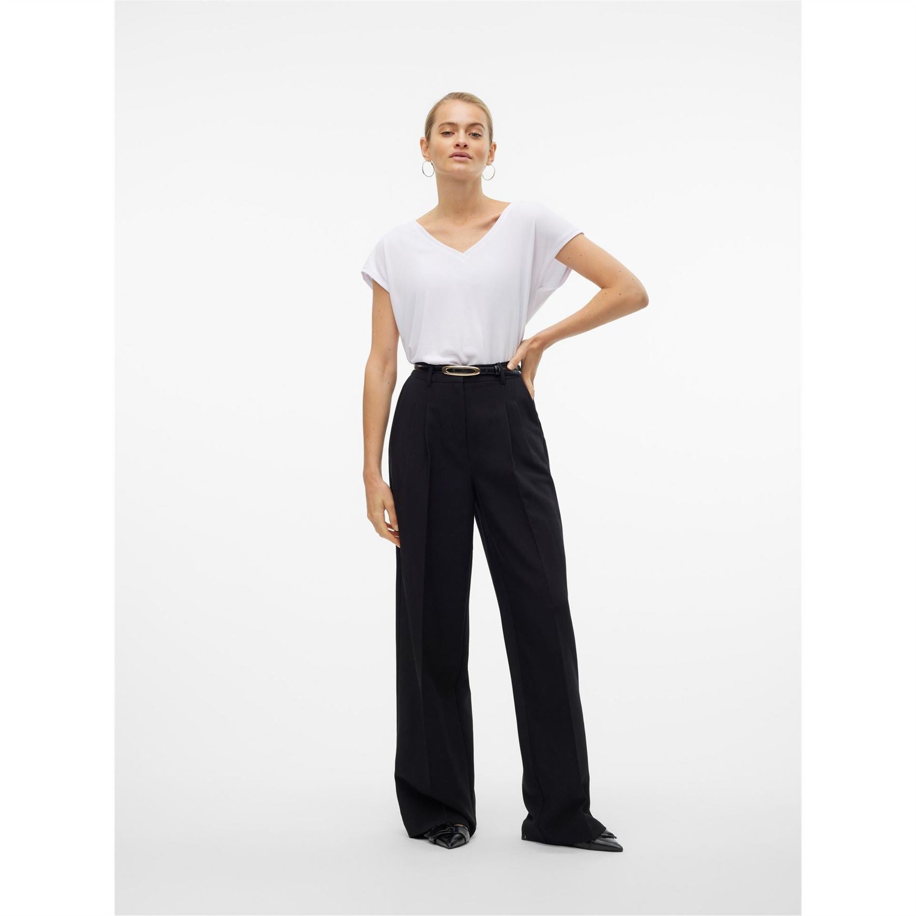 Vero Moda Filli Short Sleeve V Neck Regular Fit T-Shirt