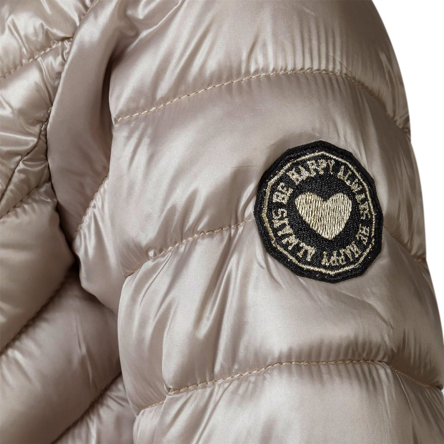 Minoti Girls Quilted Jacket With Hood Zip Fastening Grey