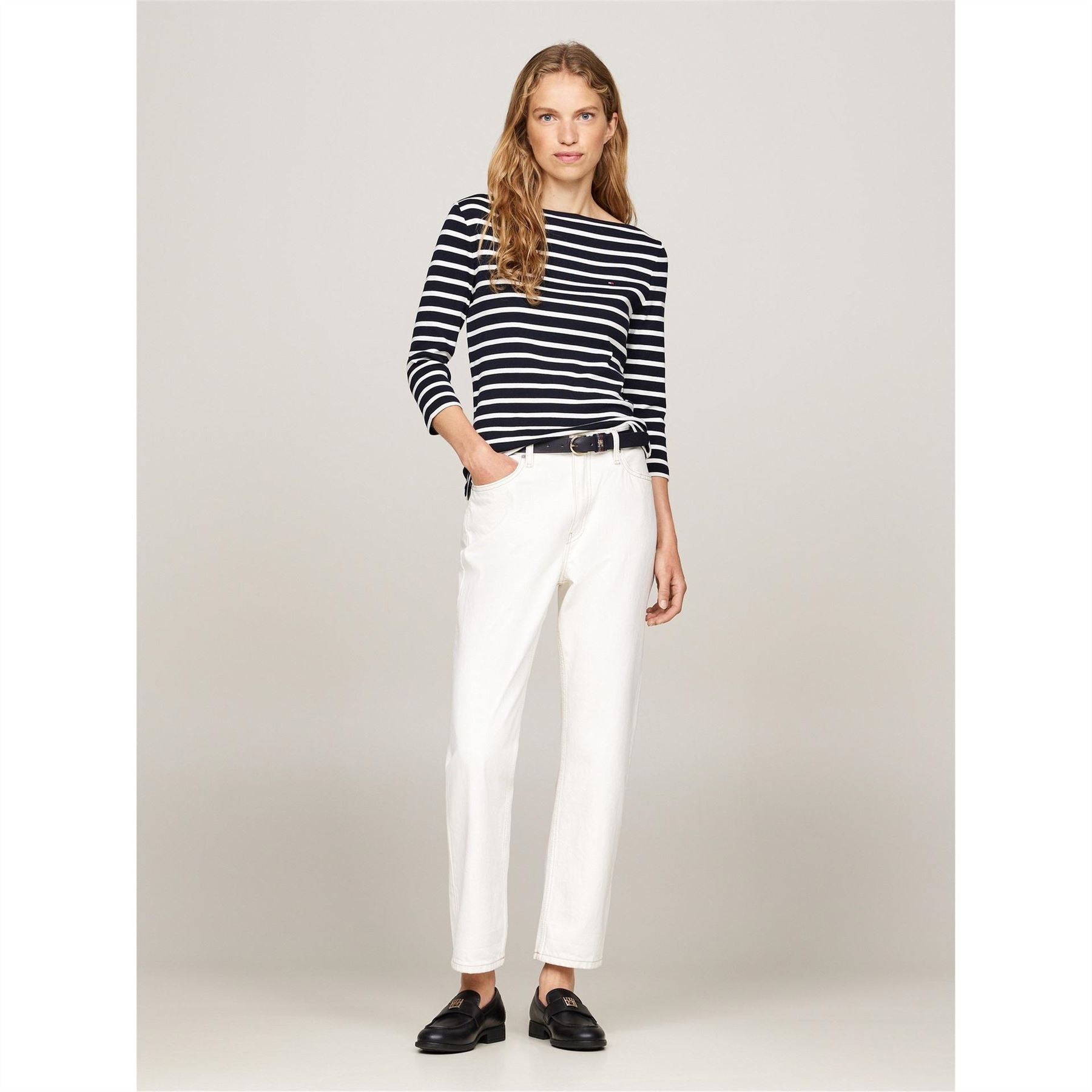 Tommy Hilfiger Cody Slim Fit Boat Neck 3/4 Sleeve T-Shirt