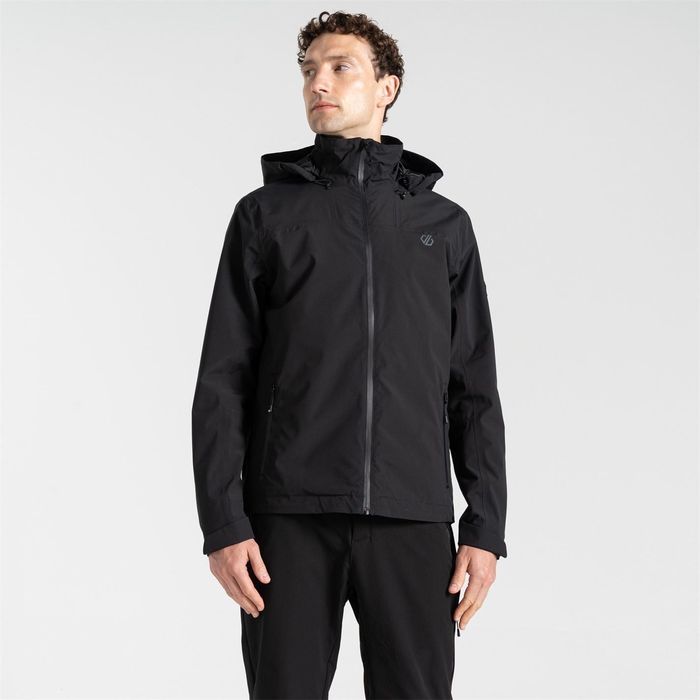 Dare 2b Switch Out Hooded Rain Jacket with Zipped Pocket