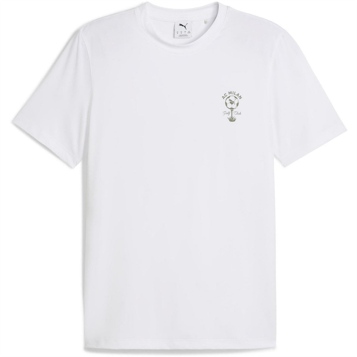 Puma Ac Milan Golf Club Crew Neck Short Sleeve T-Shirt