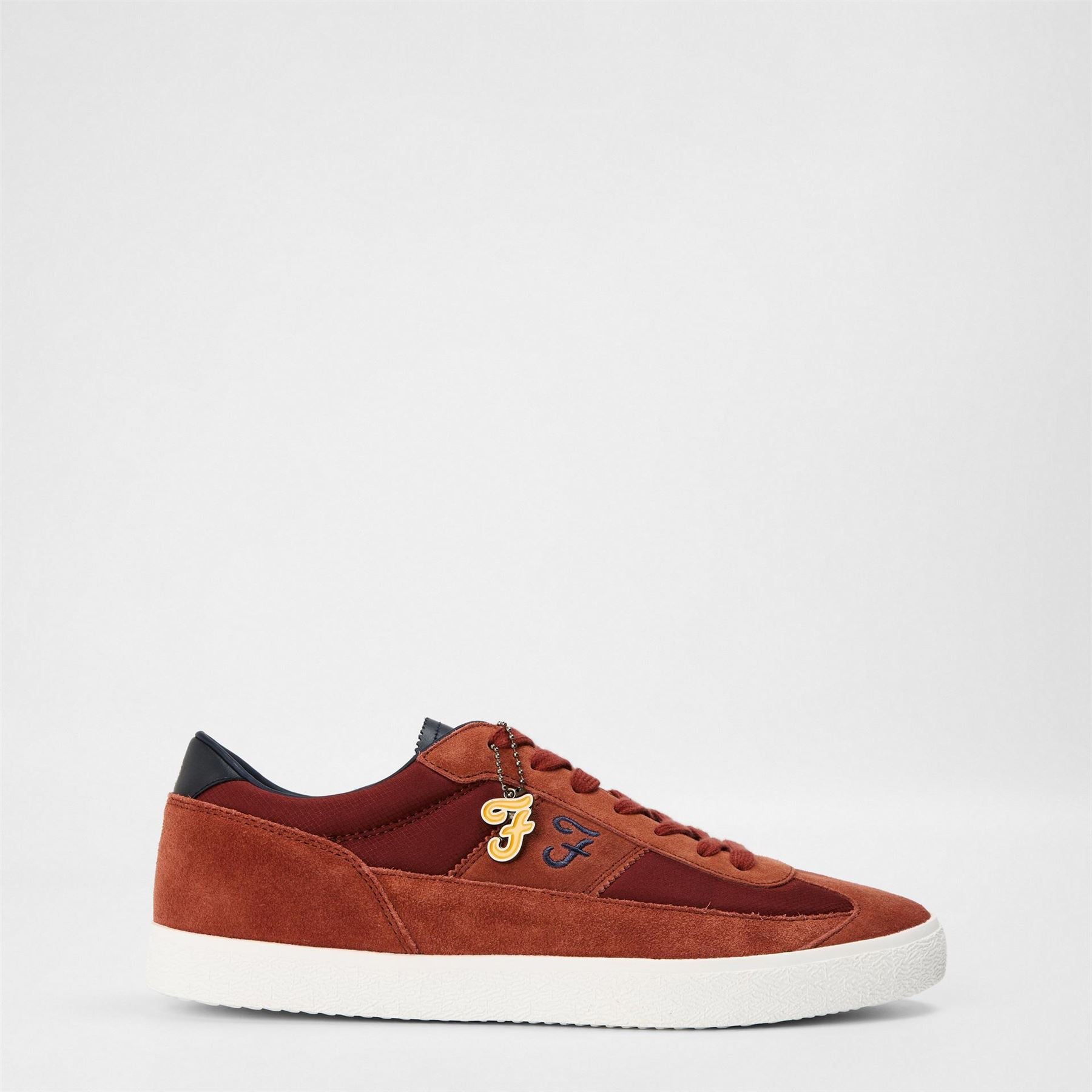 Farah Mens Stanton Suede Cupsole Low Top Trainers