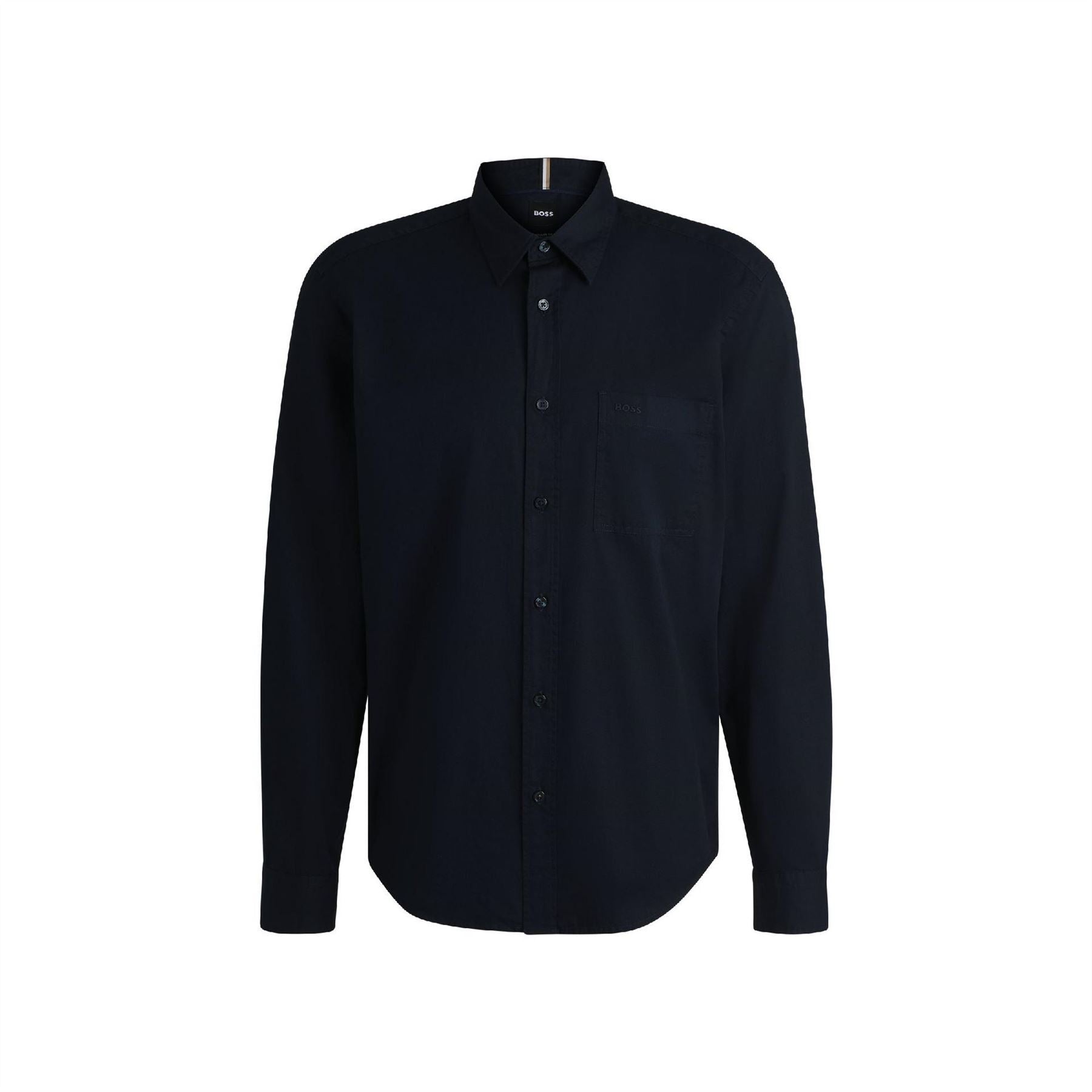 Boss Liam Collared Neck Long Sleeve Oxford Shirt