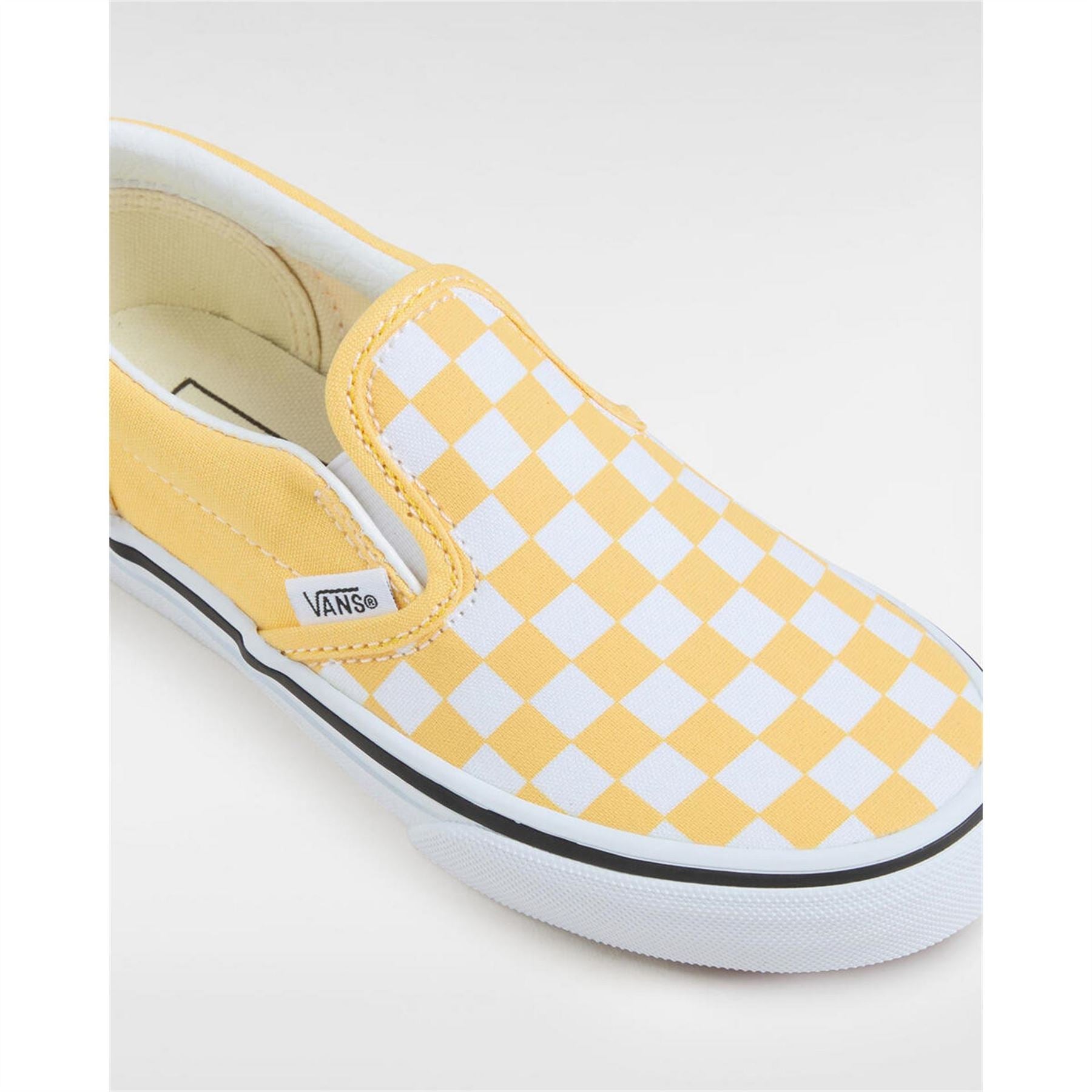 Vans Kids Classic Color Theory Checker Canvasas Slip On Trainers