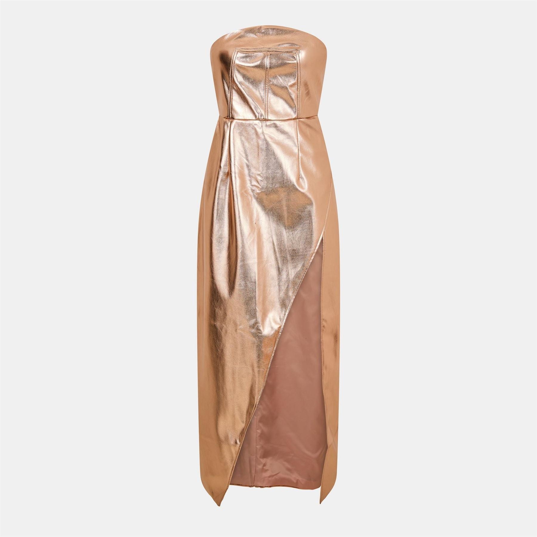 AmyLynn Metallic Iridescent Maxi Bandeau Dress
