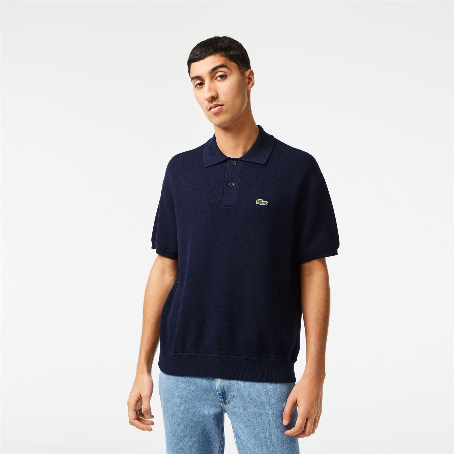 Lacoste Striped Crew Neck Jumper