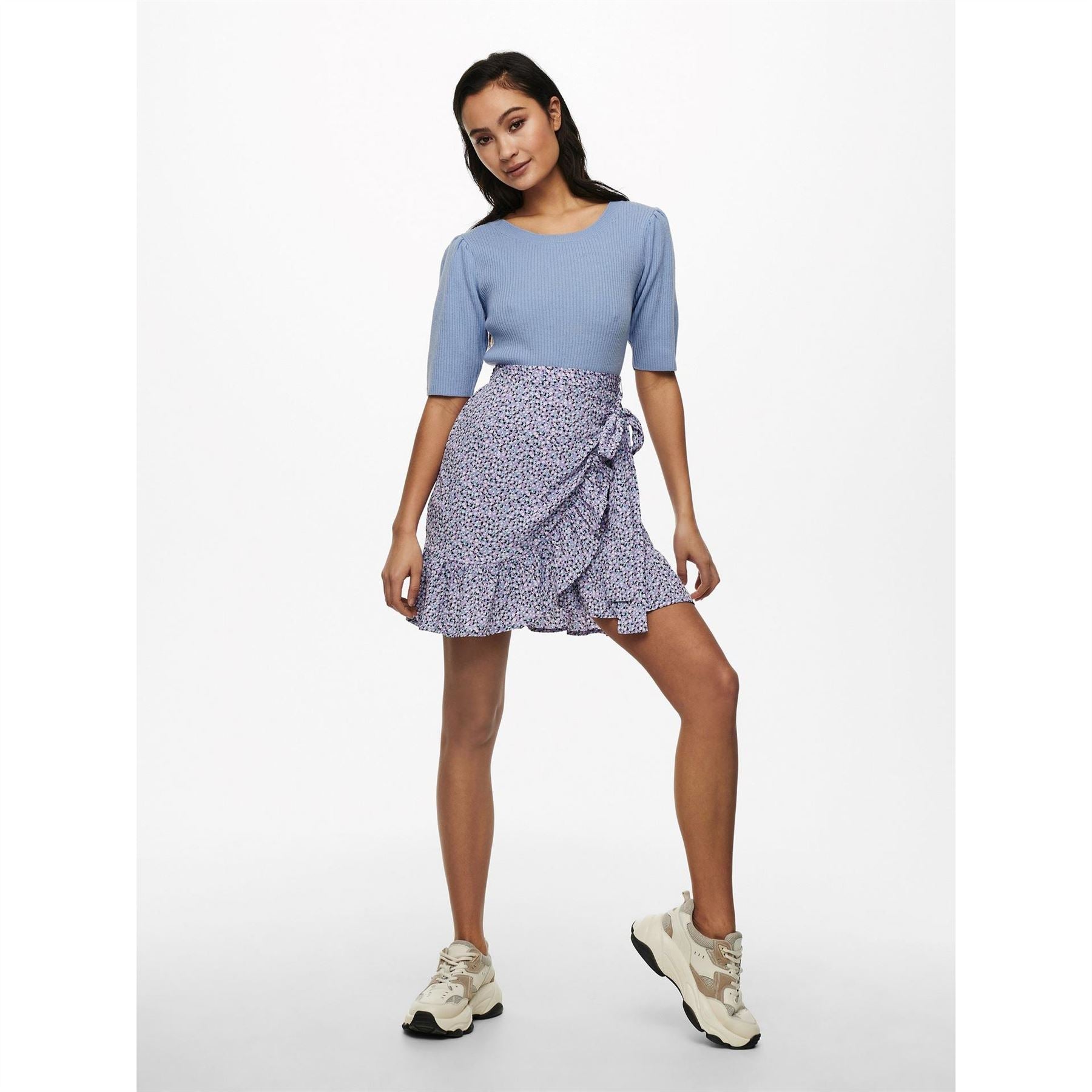 Only Print Wrap Skirt