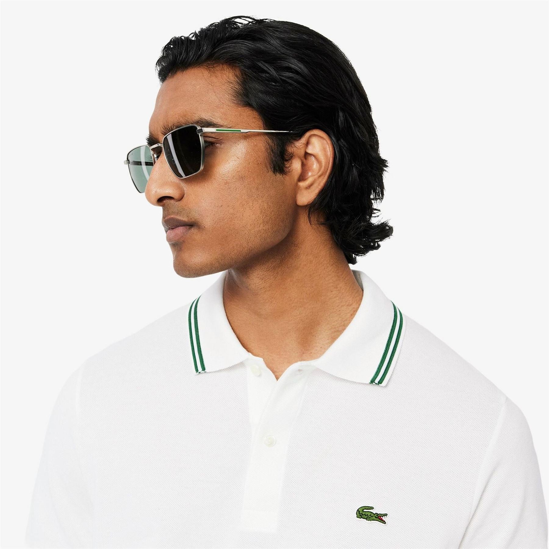 Lacoste Regular Fit Crocodile Print Polo