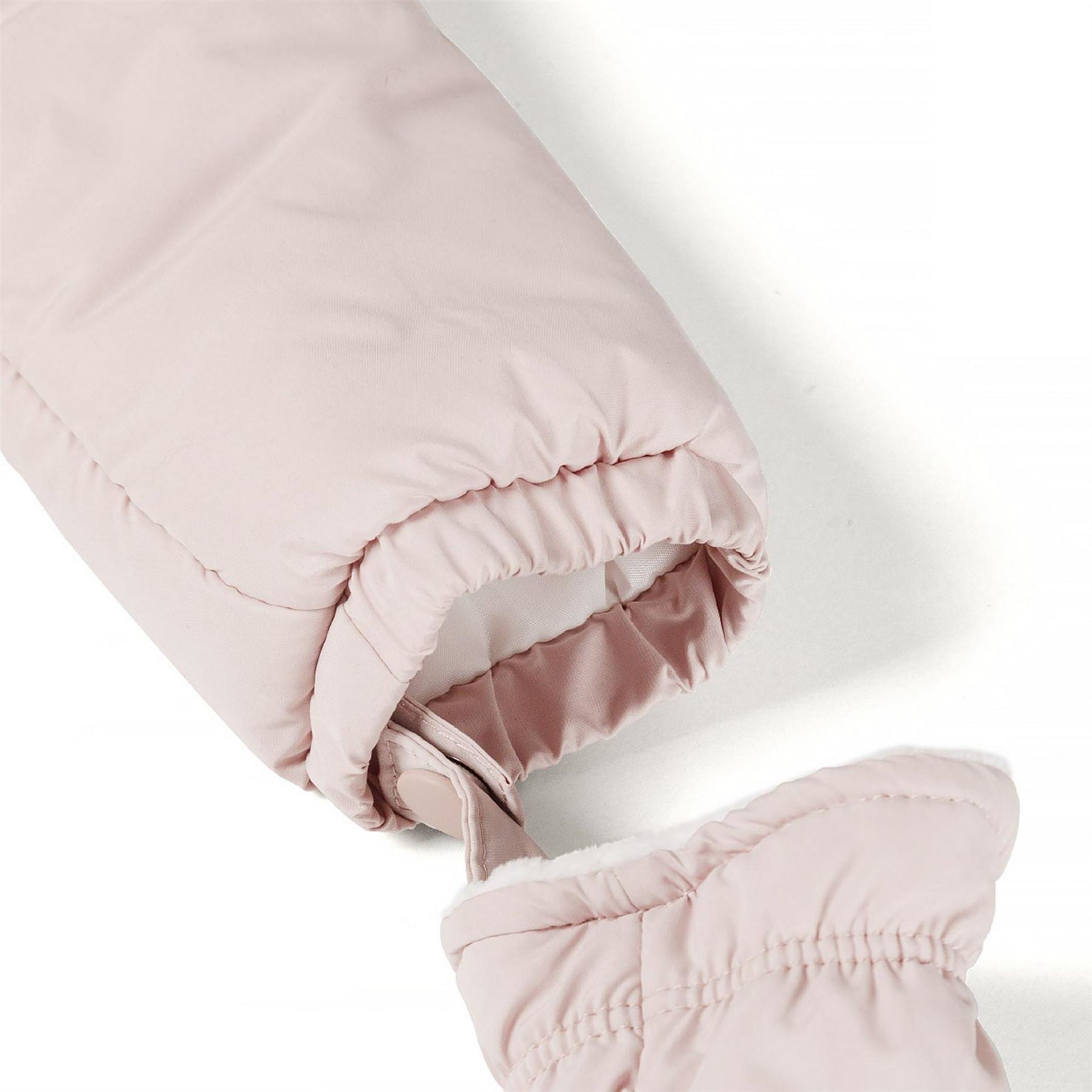 Minoti Girls Snowsuit With Hood Ears Detachable Mittens Light Pink