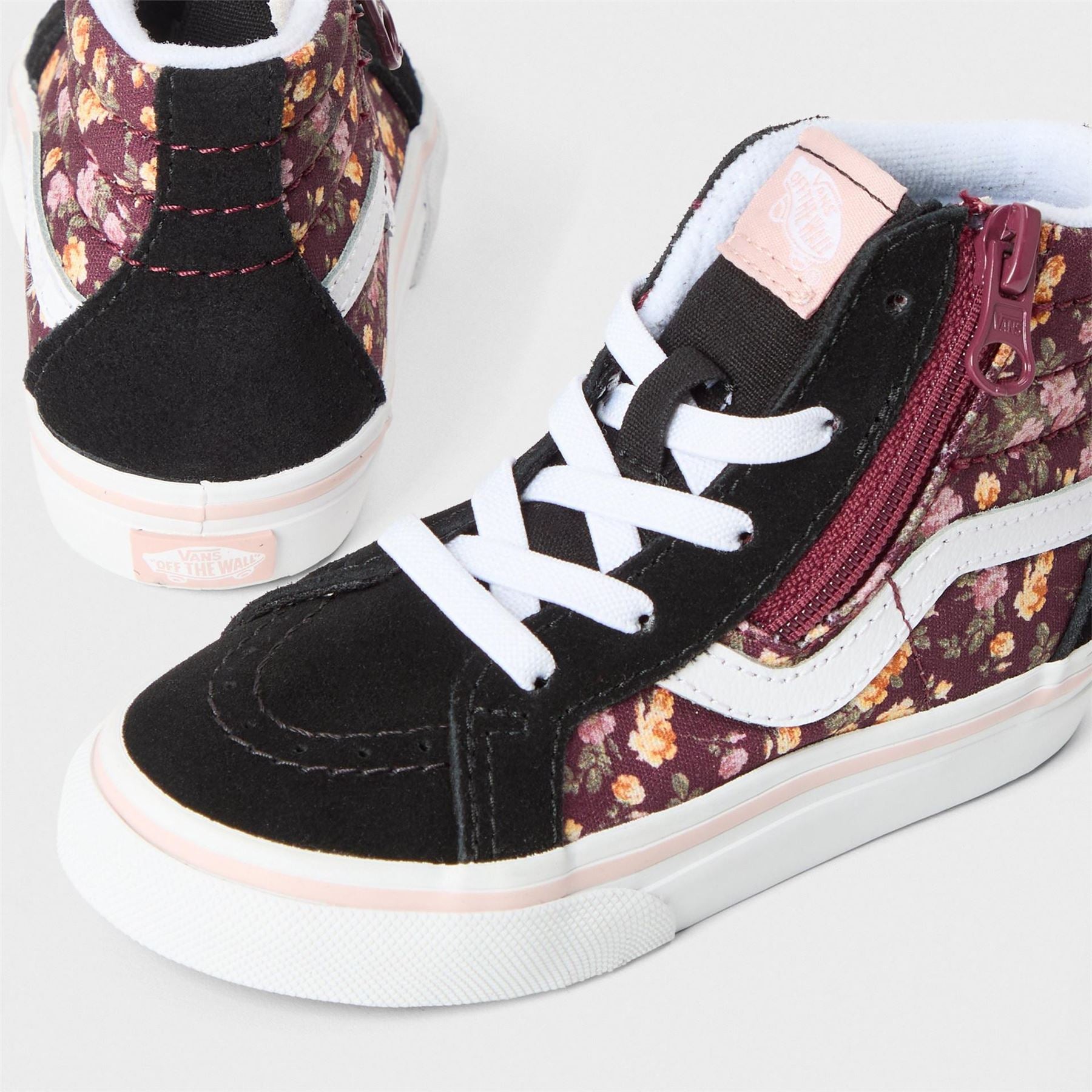 Vans Sk8 Hi Reissue Floral Side Zip Hi Top Sneakers