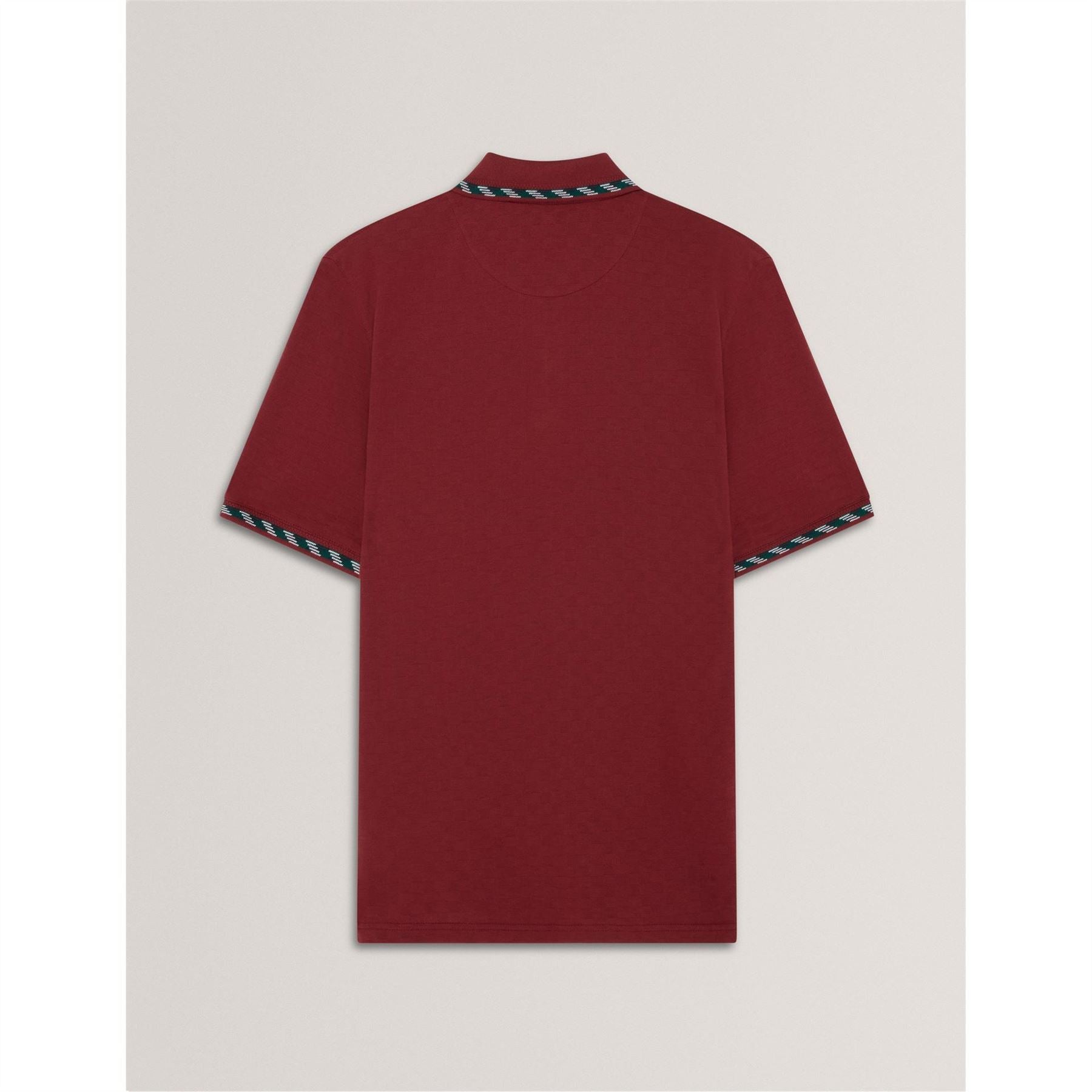 Ted Baker Jacquard Collared Neck Short Sleeve Polo Shirt