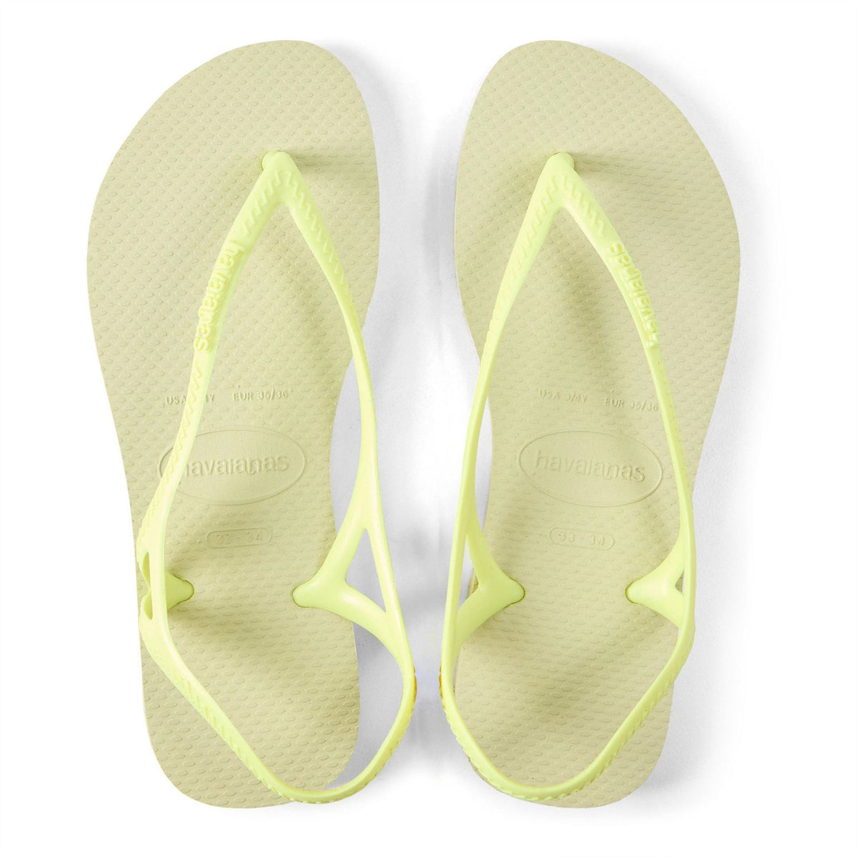 Havaianas Sunny Ii Lime Green 33 34 Flip Flops Unisex Kids