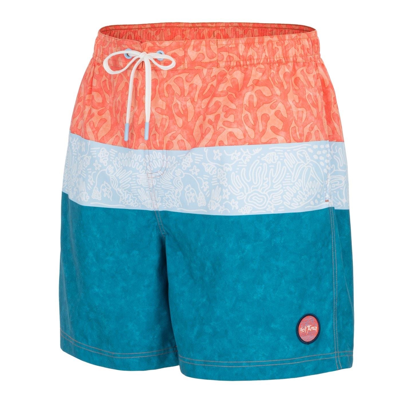 Hot Tuna Floral Swimming Shorts with Elasticated Waistband