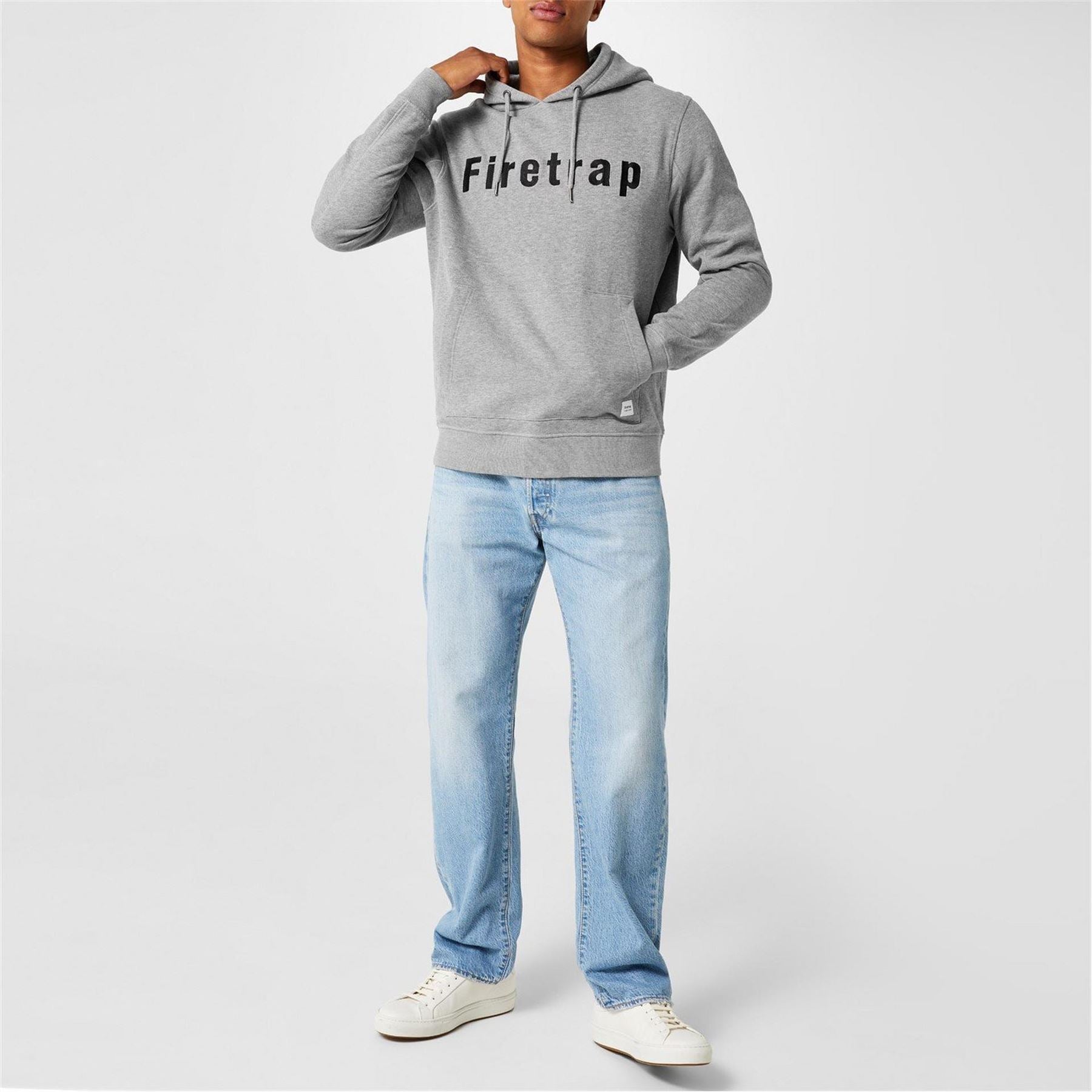 Firetrap Mens Graphic Fleece Hoodie