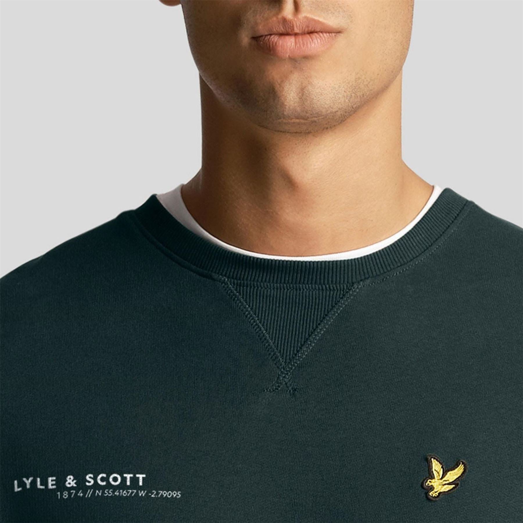Lyle and Scott Ordinate Print Crewneck Sweatshirt