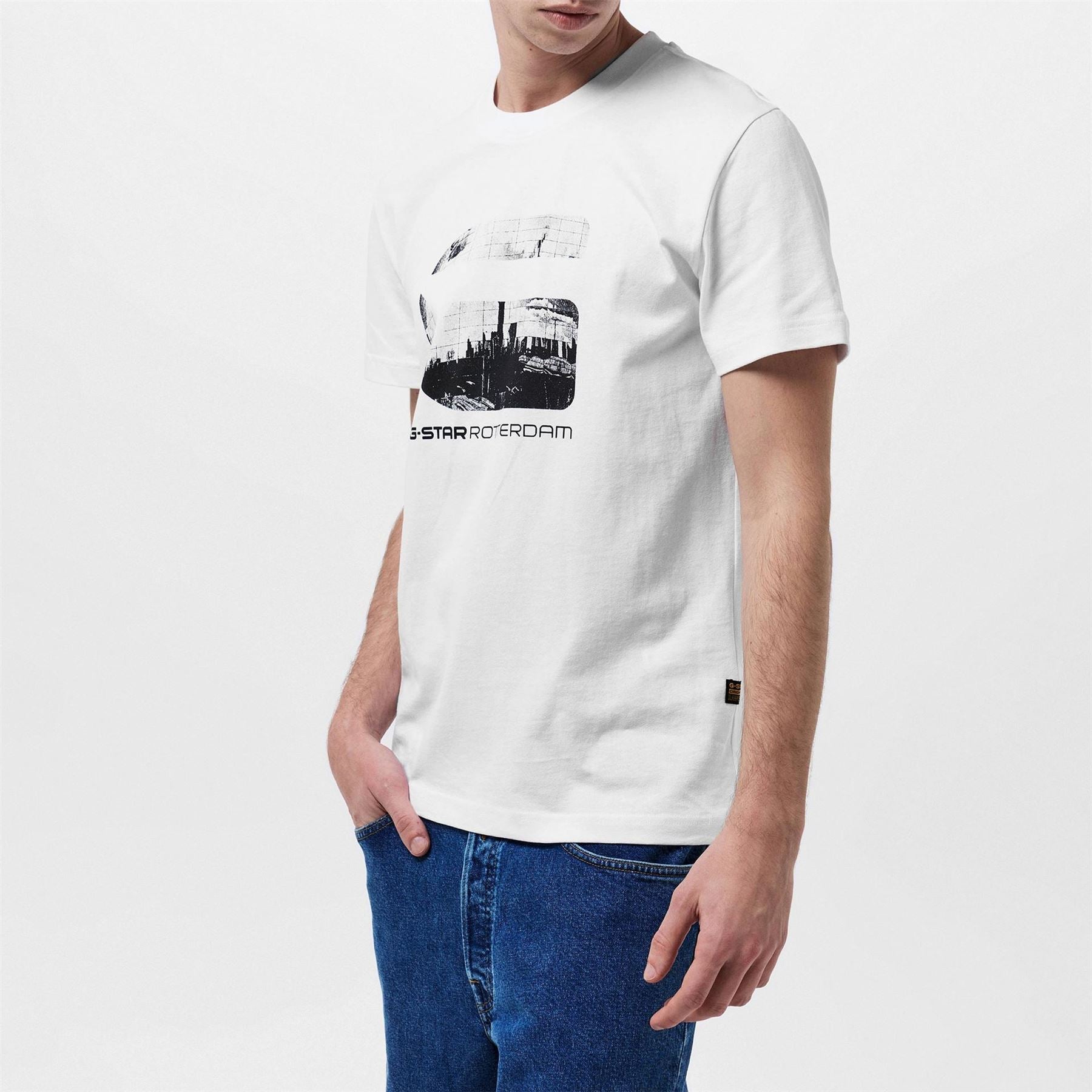G Star Rotterdam Globe Lettering T-Shirt