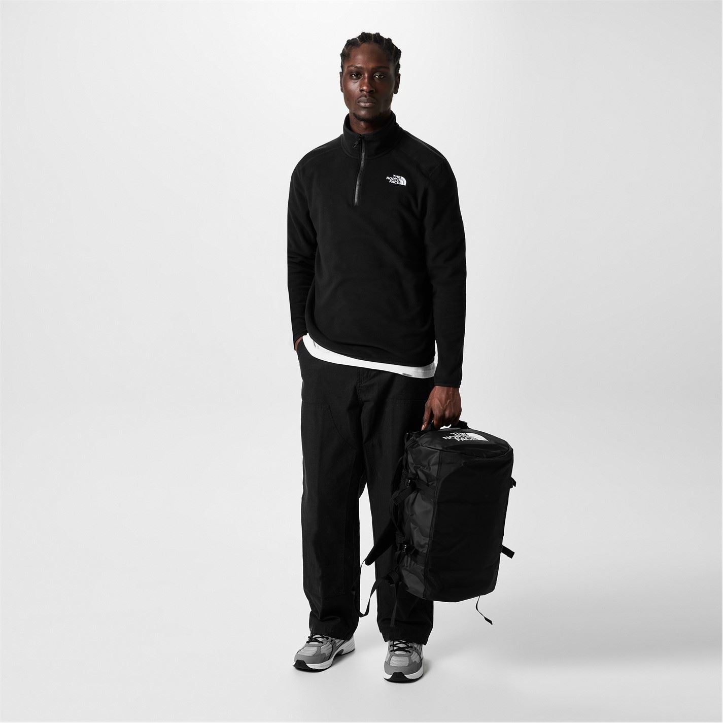 The North Face Mens 100 Glacier Quarter Zip Fleece