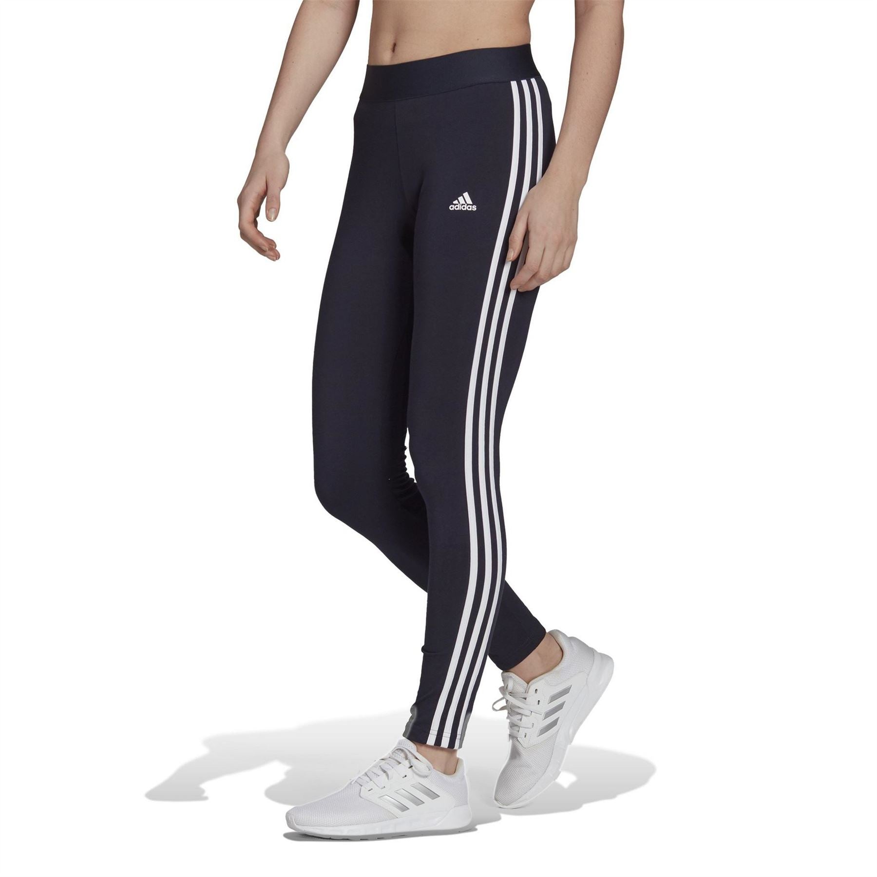 adidas Womens Essentials 3 Stripe Leggings