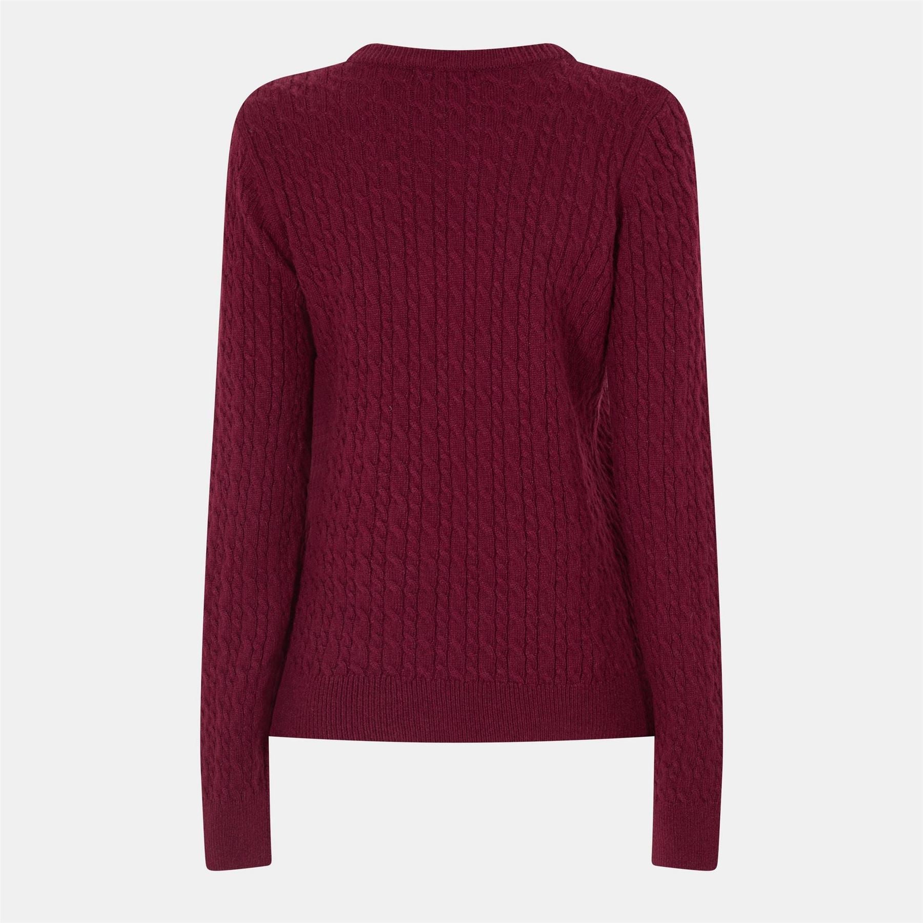 Jack Wills Womens Tinsbury Merino Wool Blend Cable Knitted Jumper