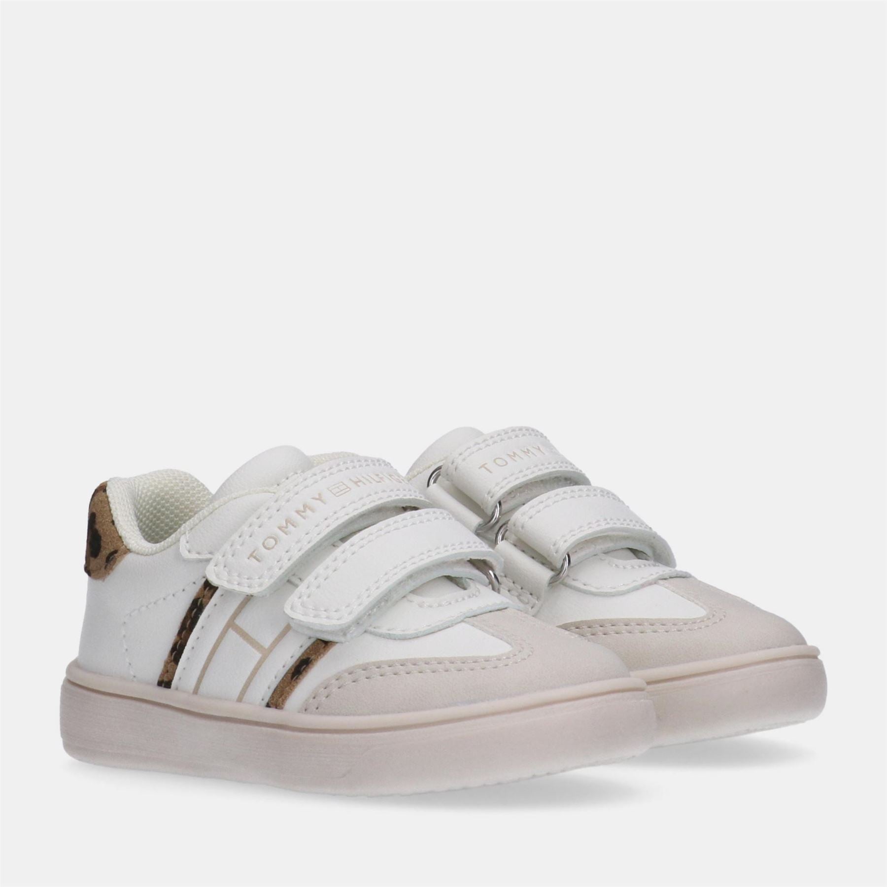 Tommy Hilfiger Velcro Leopard Patterned Crib Trainers