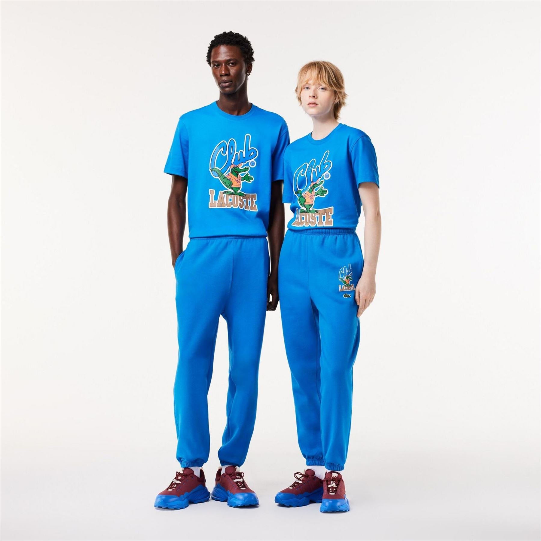 Lacoste Iconic Print Fleece Closed Cuff Joggers