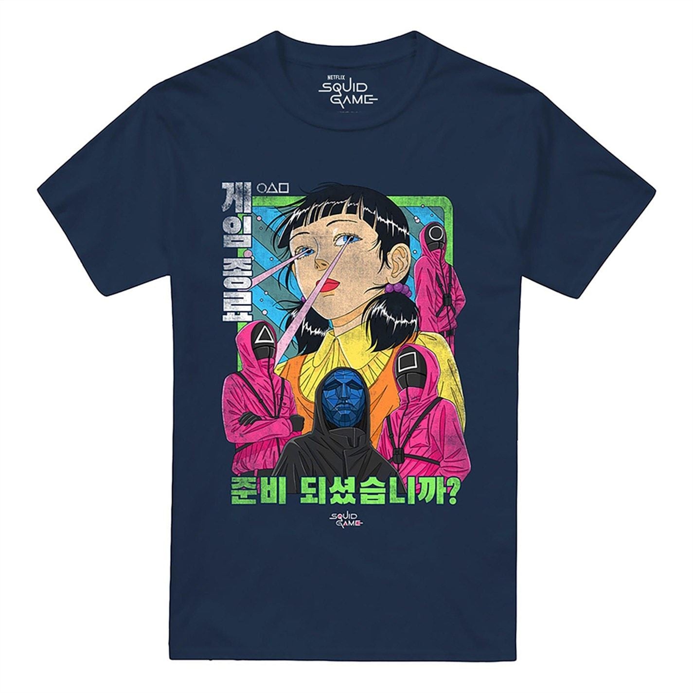 Squid Game Regular Fit Crew Neck Short Sleeve Shirt