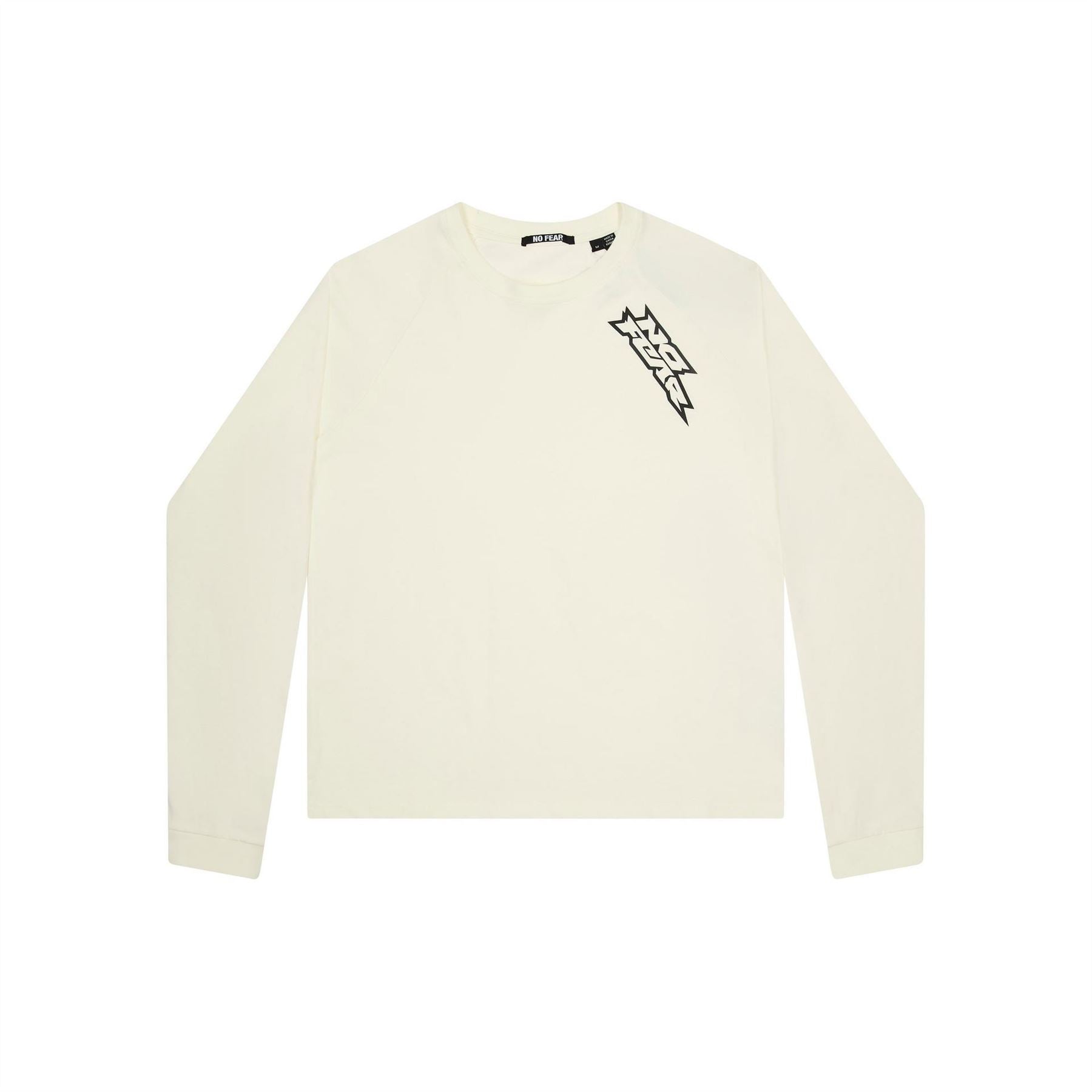 No Fear Crew Neck Long Sleeve Baseball T-Shirt